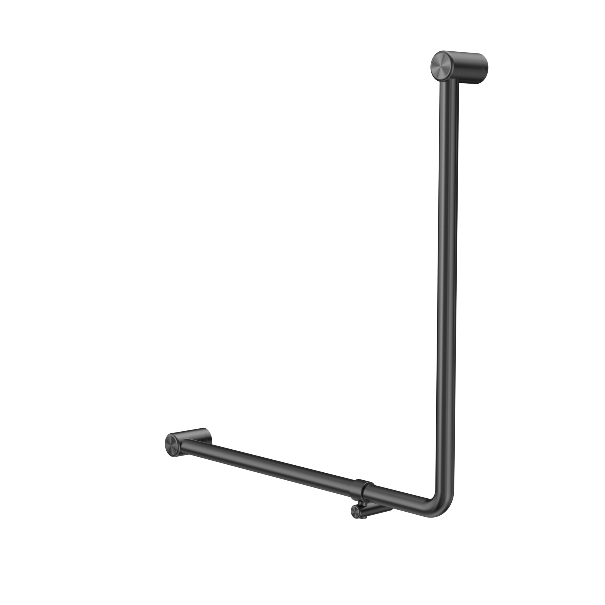 Mecca Care 32mm 90 Degree NZ4121 Accessible Toilet Grab Rail 750X750mm Gun Metal