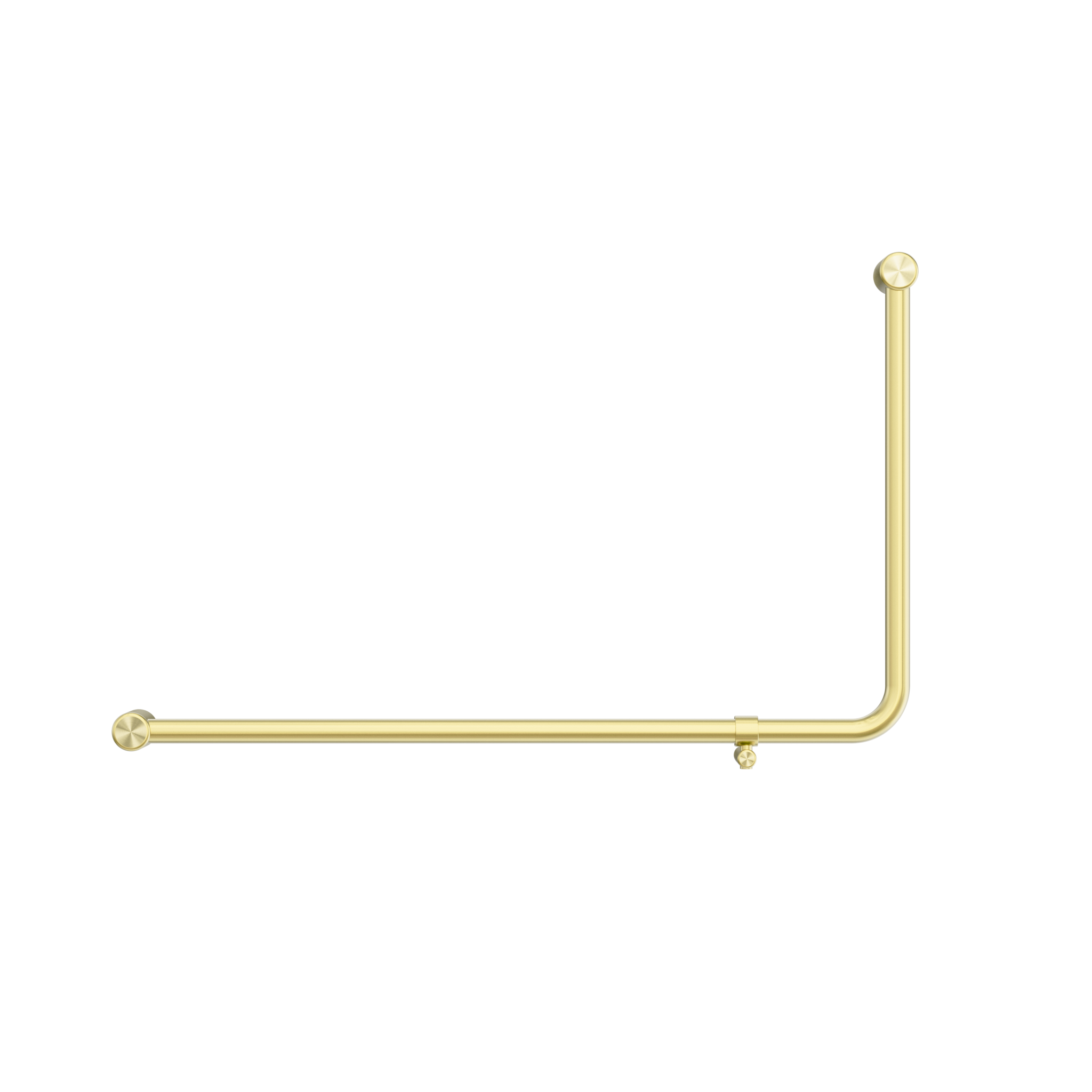 Mecca Care 32mm DDA Accessible Toilet 90 Degree Bent Tube Grab Rail 600X1000mm Brushed Gold