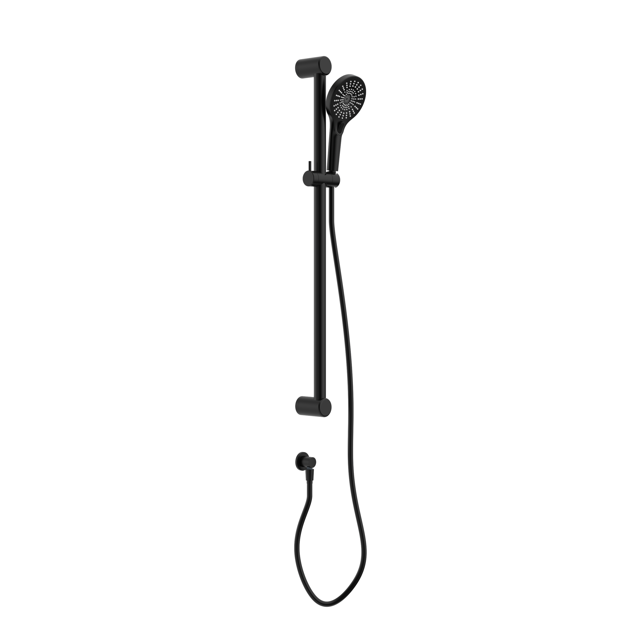 Mecca Care 32mm Grab Rail And Adjustable Shower Rail Set 900mm Matte Black