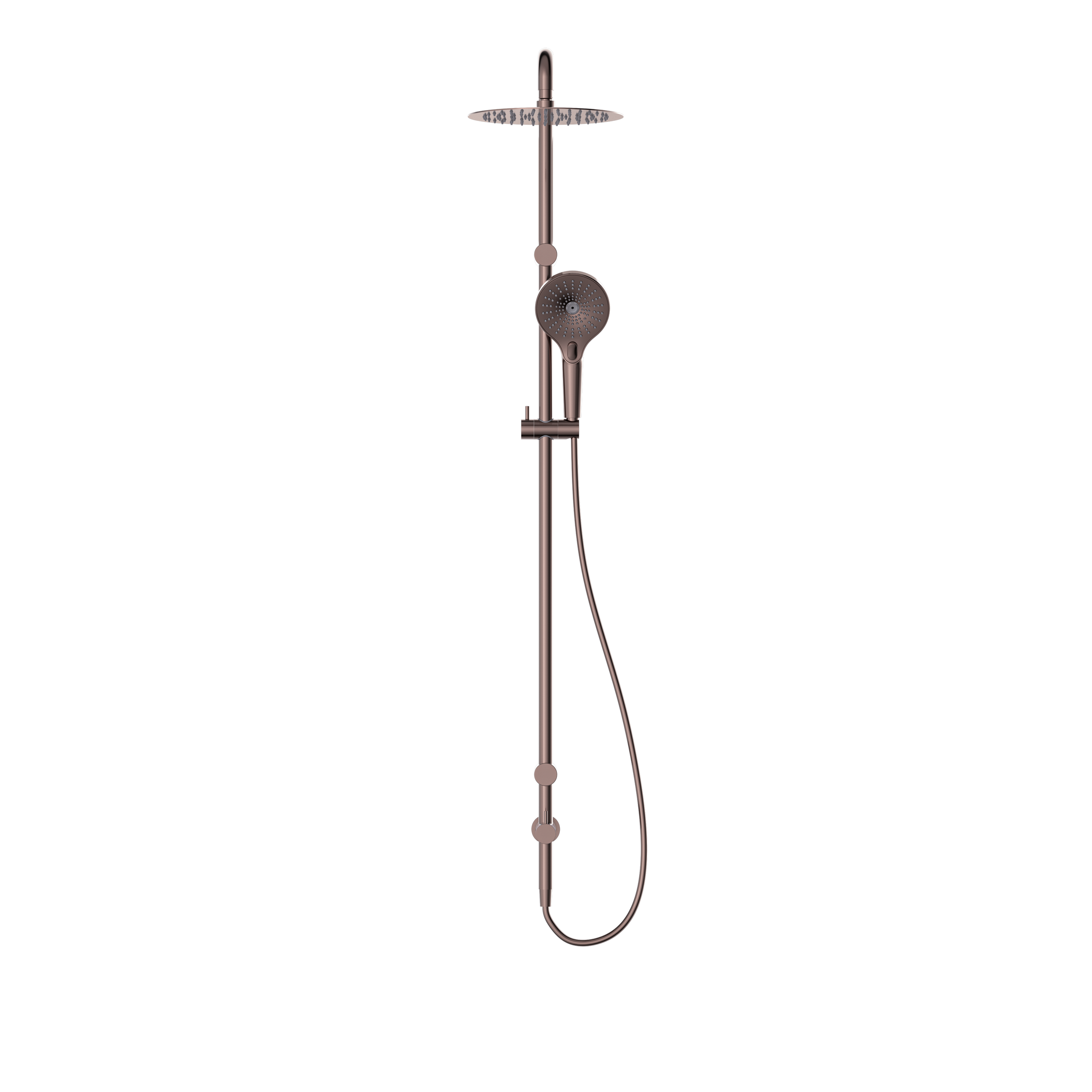 Mecca Care 25mm Grab Rail 900mm Twin Shower Set Brushed Bronze