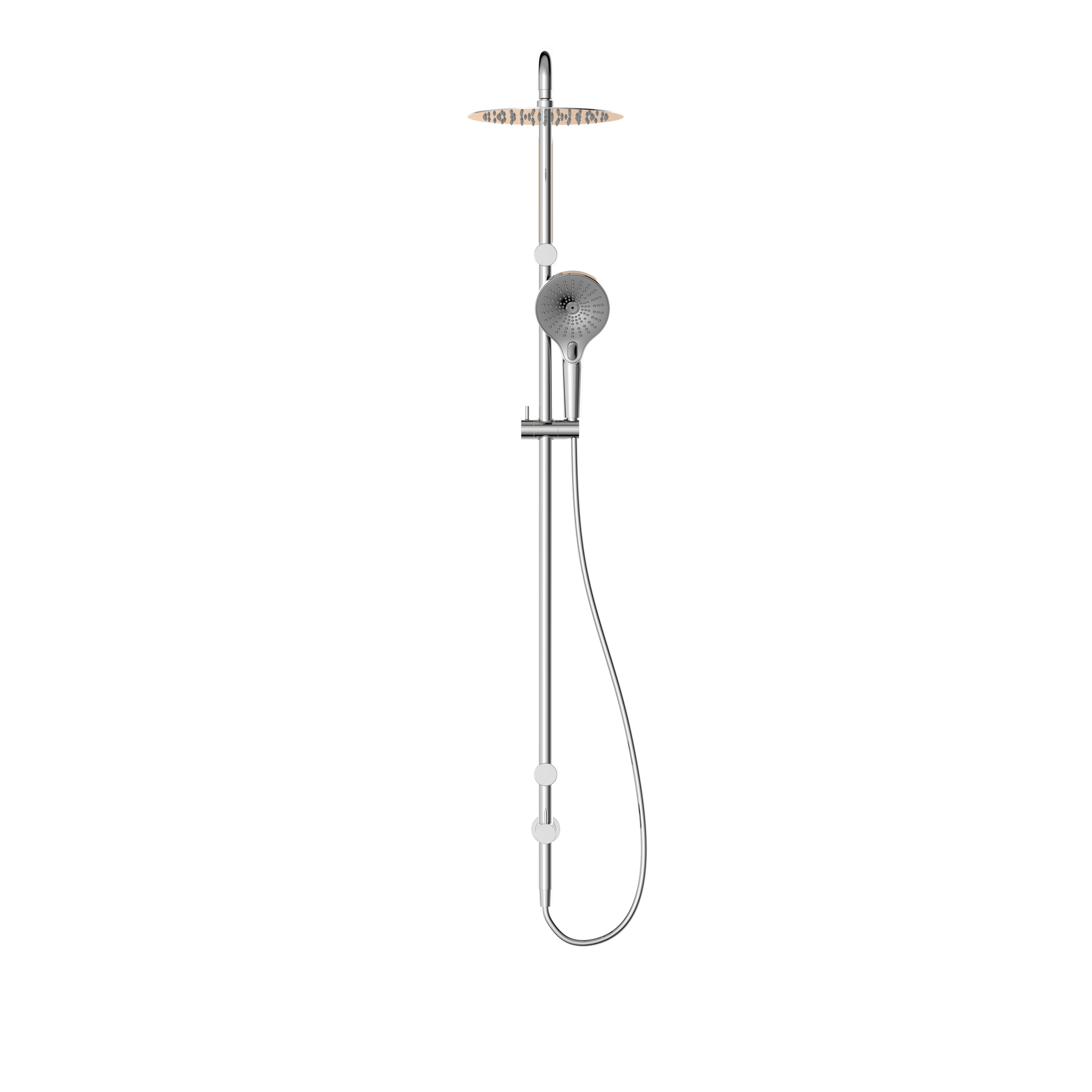 Mecca Care 25mm Grab Rail 900mm Twin Shower Set Chrome