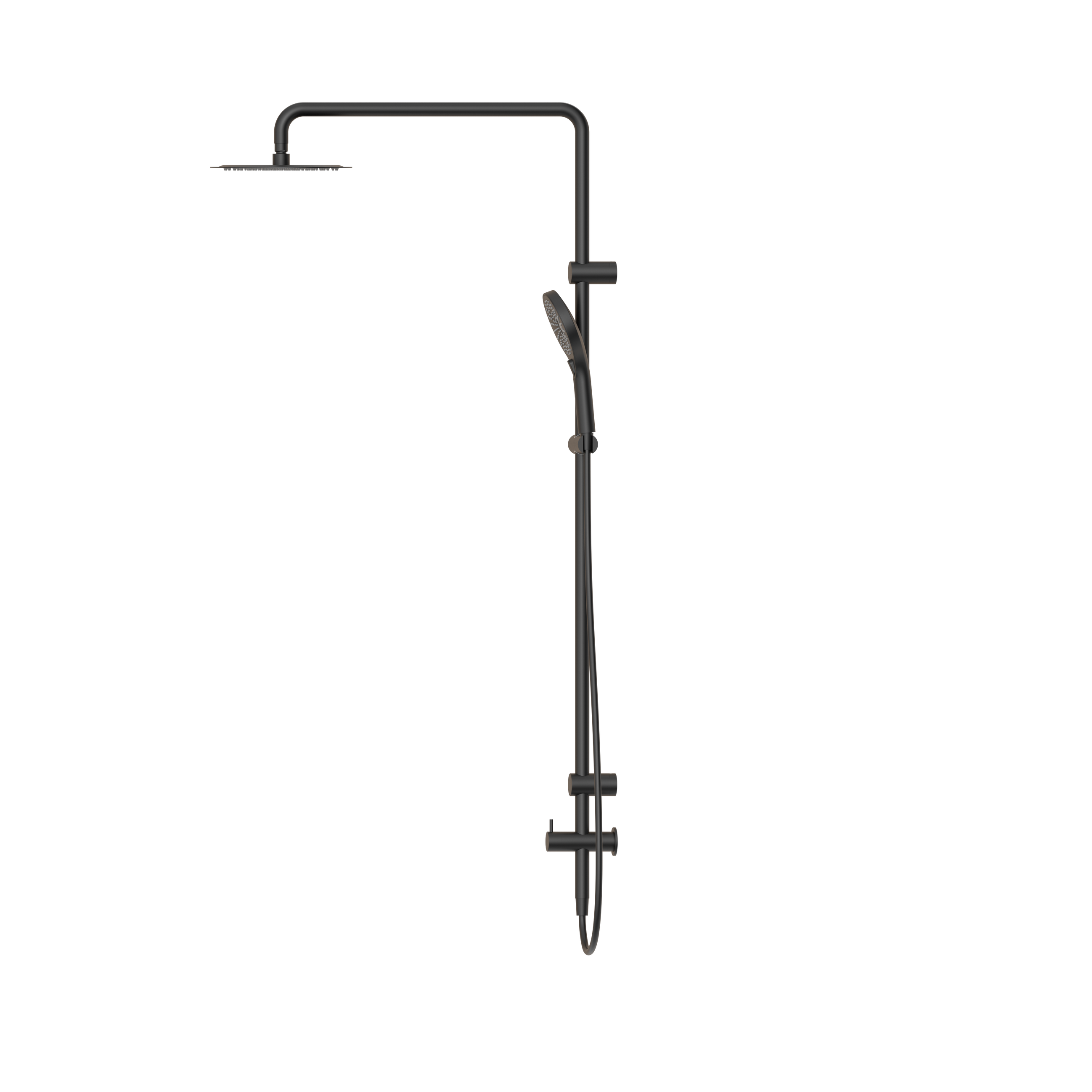 Mecca Care 25mm Grab Rail 900mm Twin Shower Set Matte Black