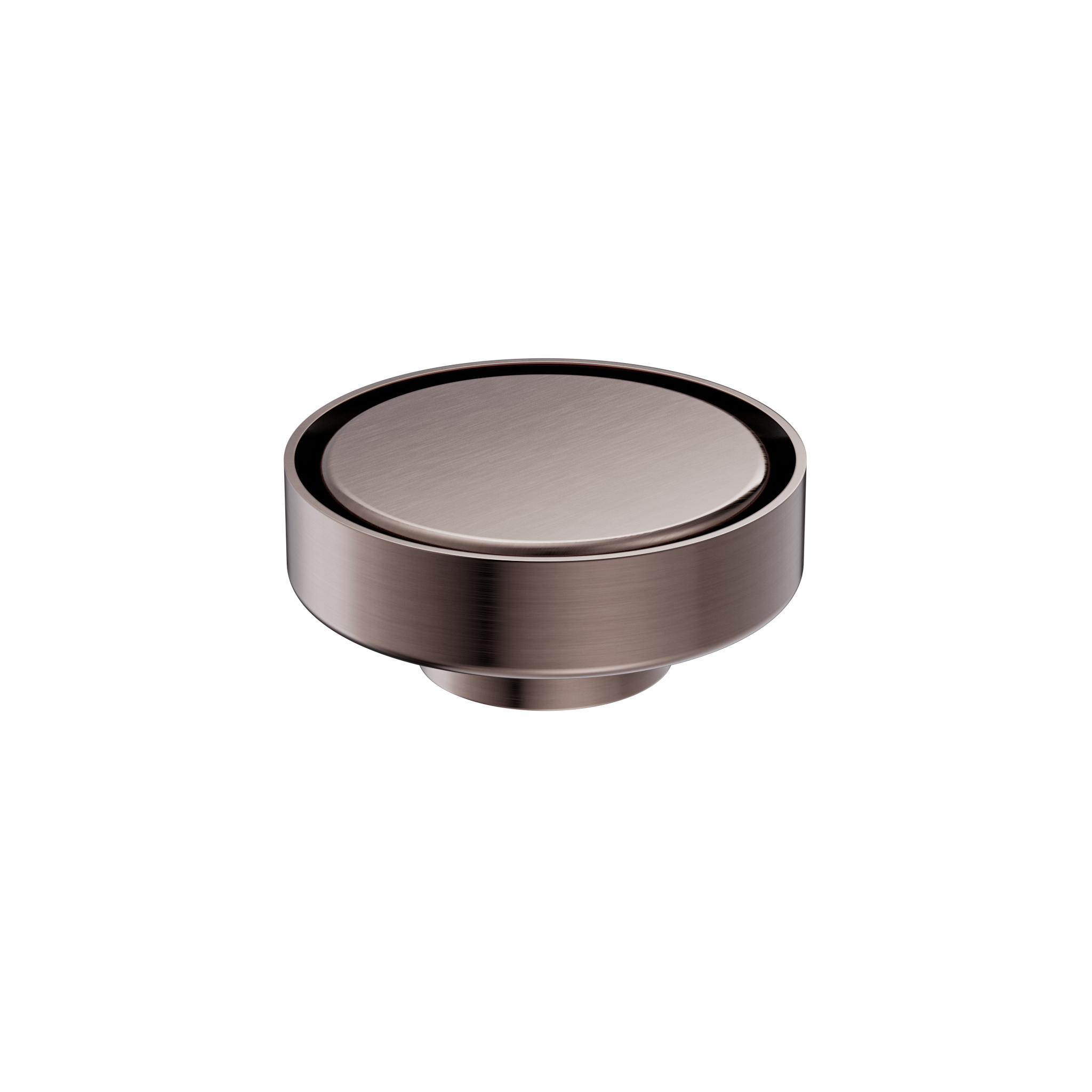 100mm Round Tile Insert Floor Waste 50mm Outlet Brushed Bronze
