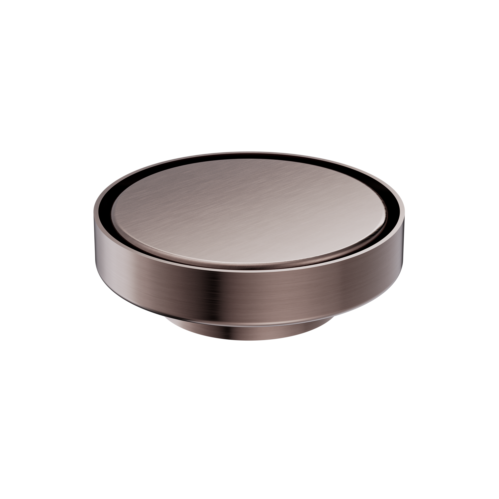 130mm Round Tile Insert Floor Waste 80mm Outlet Brushed Bronze