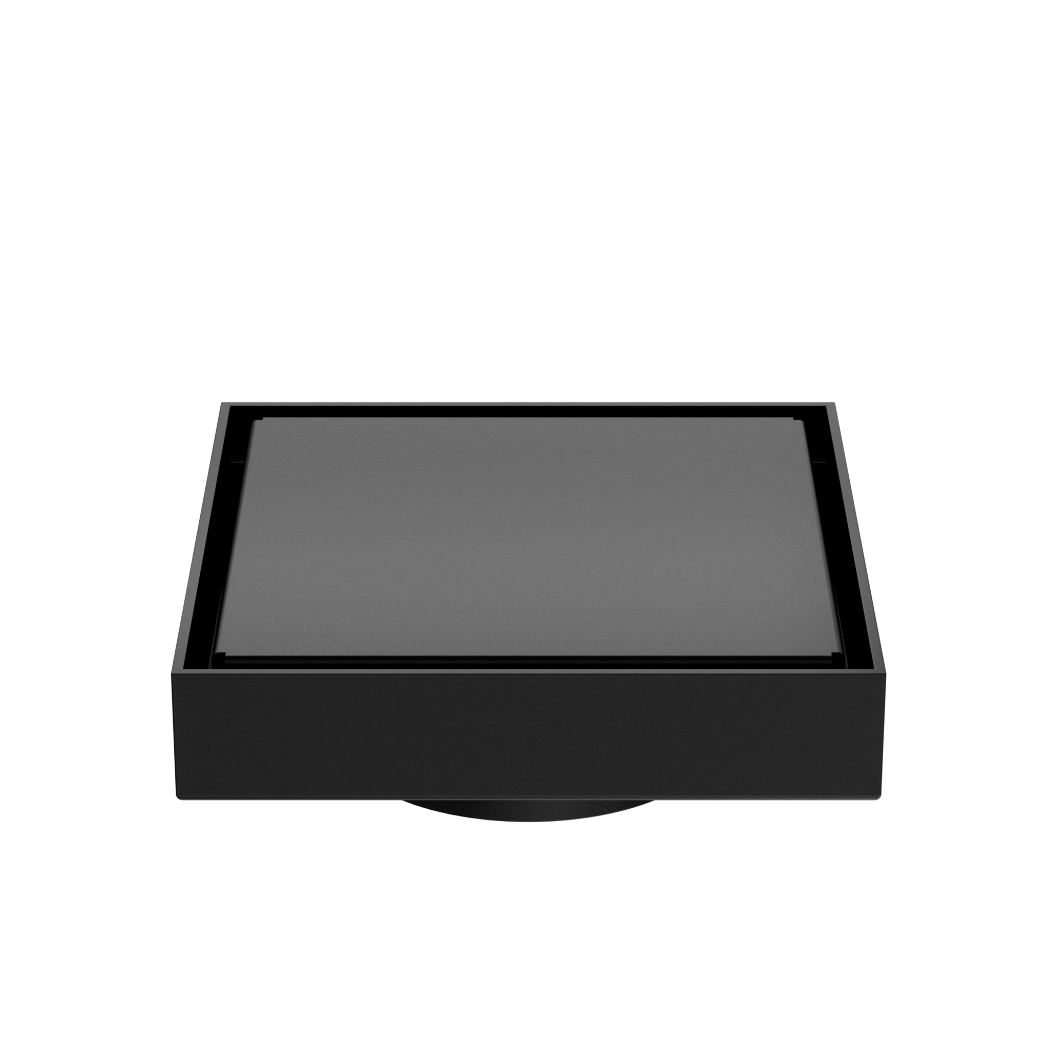 130mm Square Tile Insert Floor Waste 80mm Outlet Matte Black