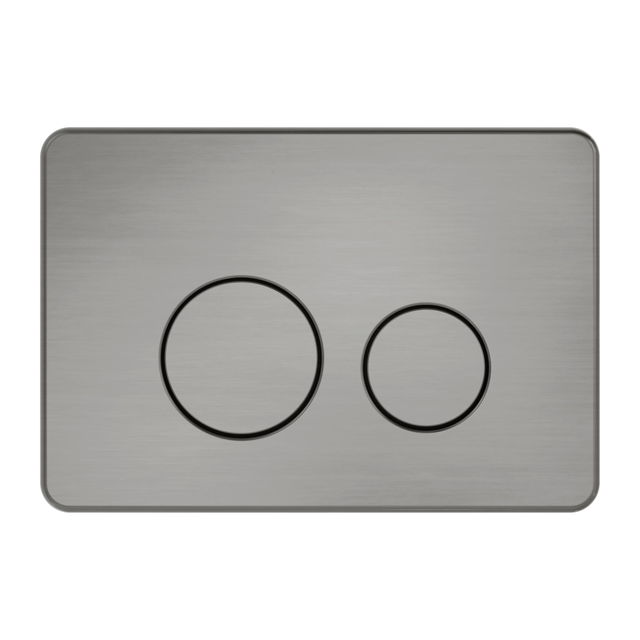 In Wall Toilet Push Plate Graphite