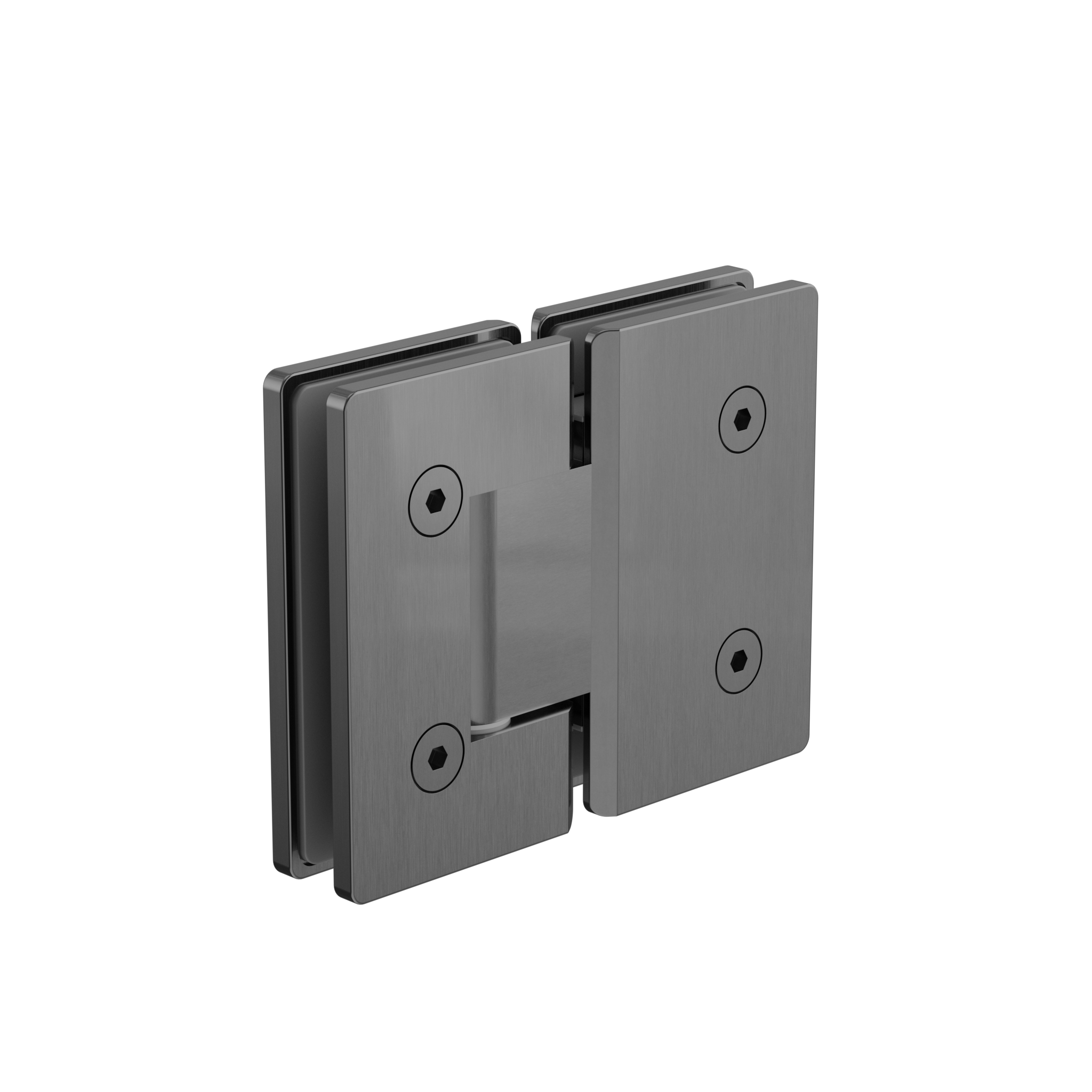 180 Degree Glass To Glass Shower Hinge 10mm Glass Gun Metal