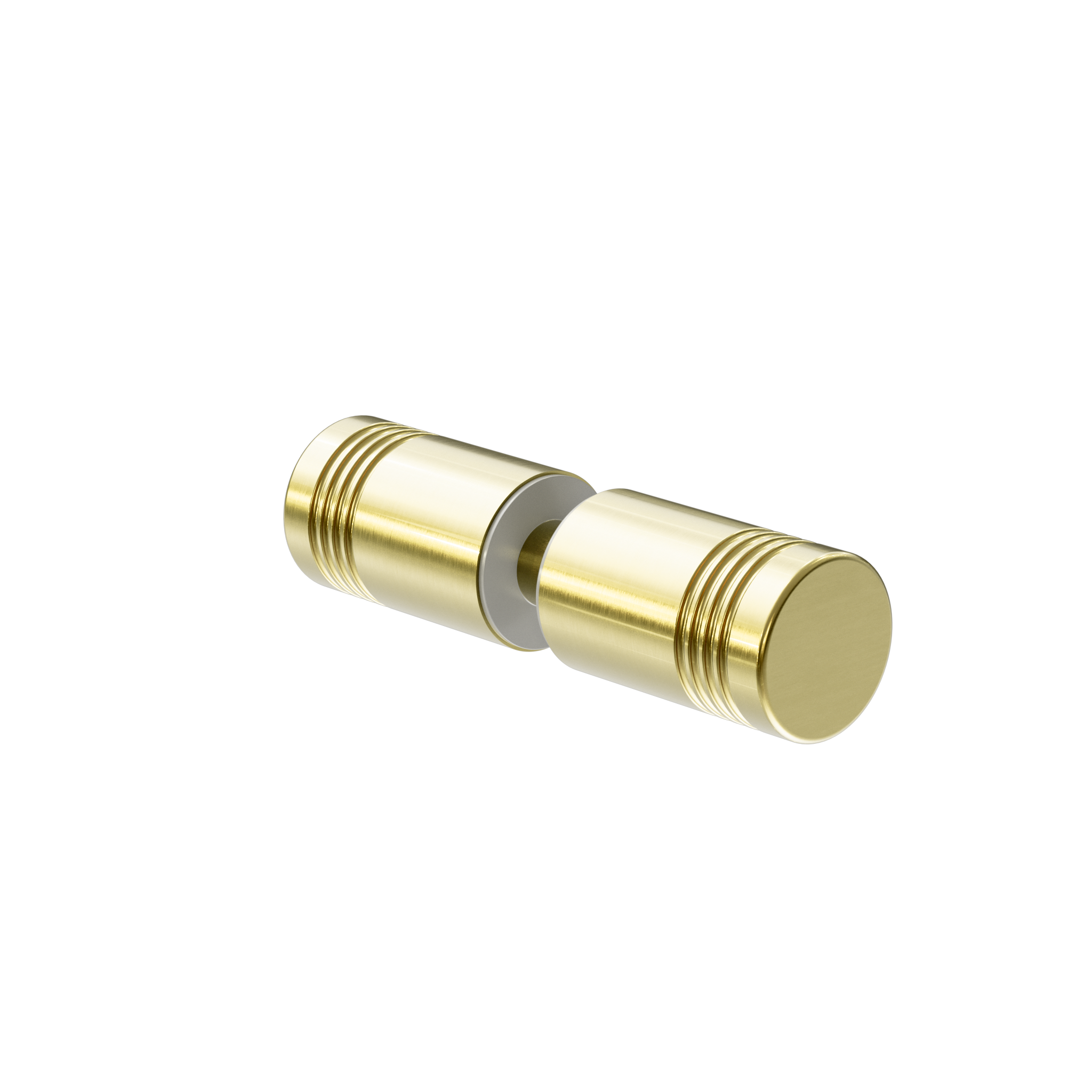 Round Shower Knob Brushed Gold