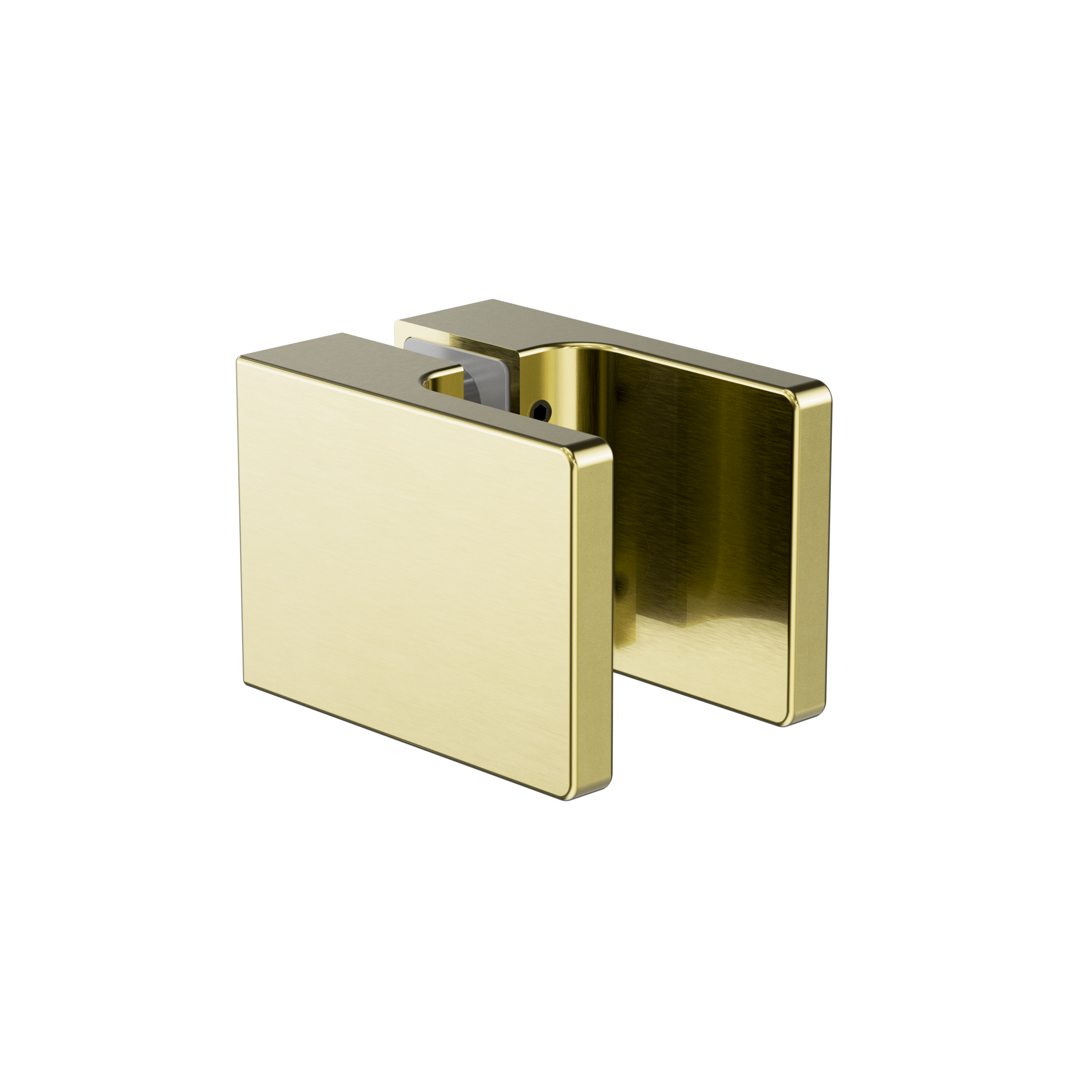 Square Shower Knob Handle Brushed Gold