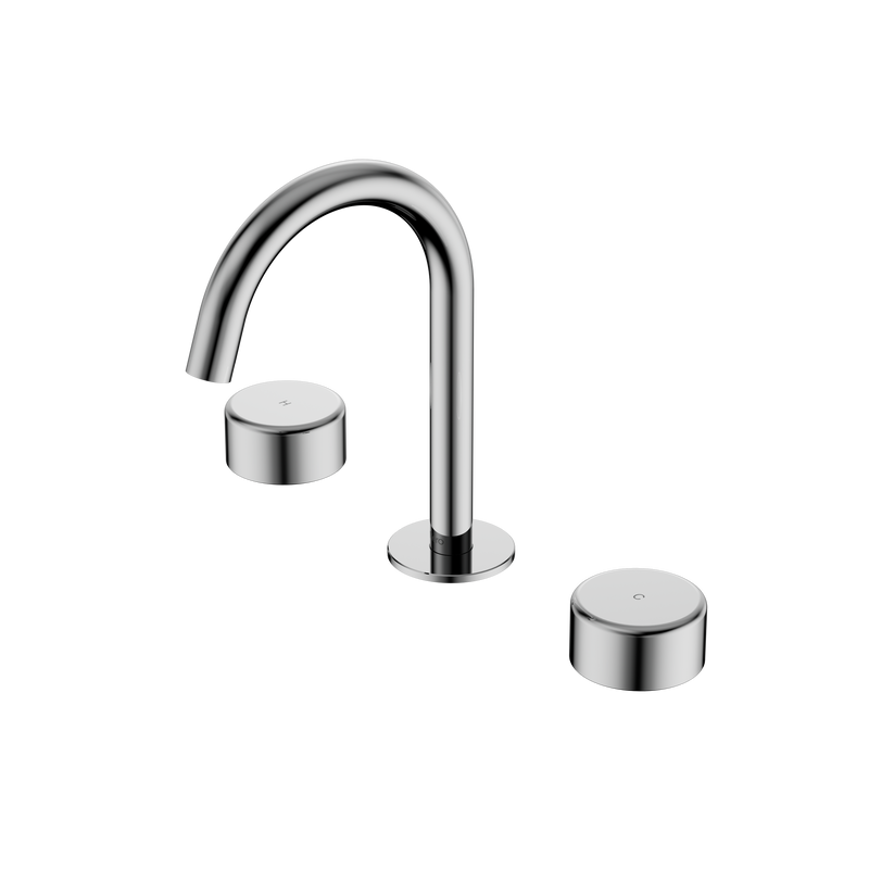 Serenity Basin Set Arc Spout With Metal Handle Chrome