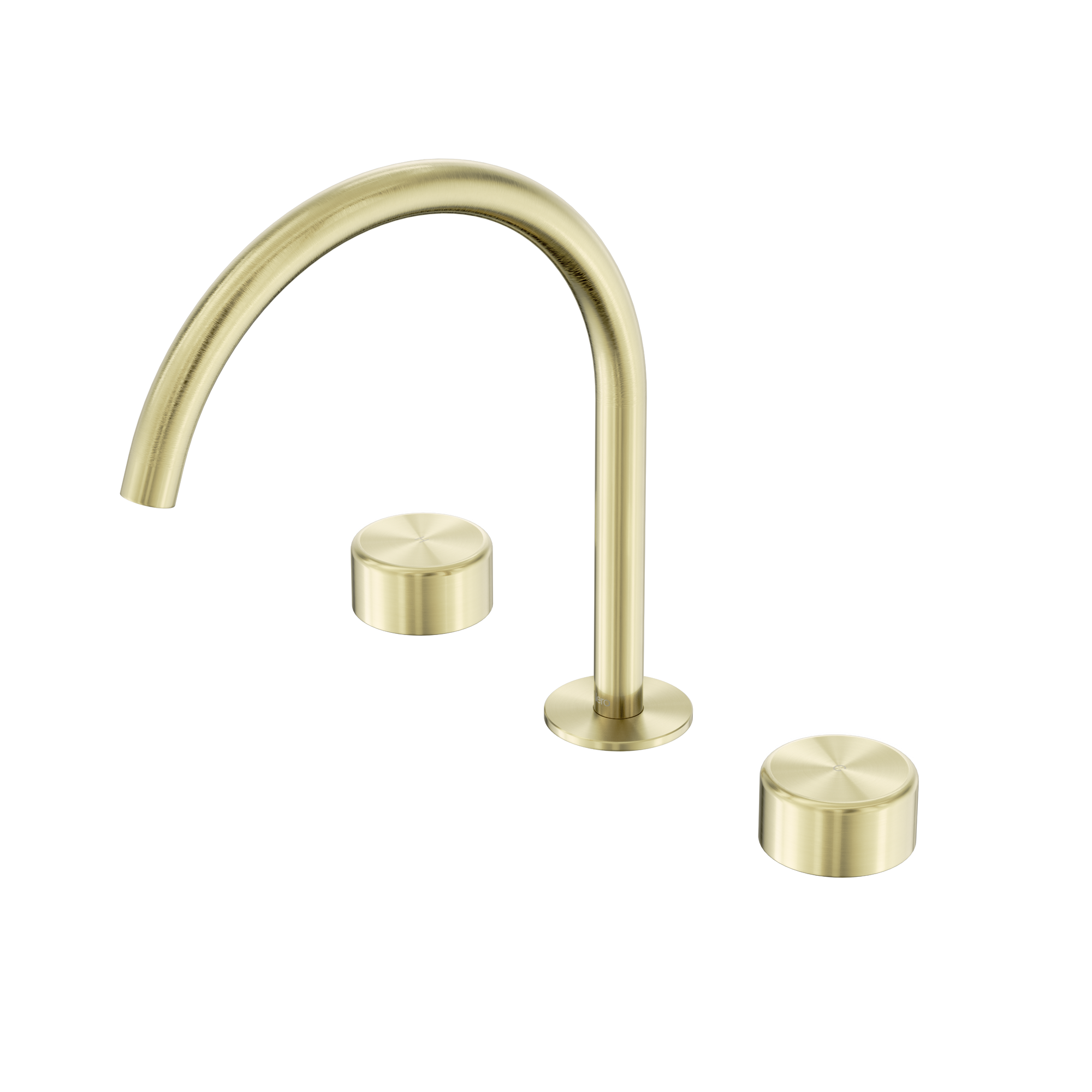 Serenity Bath/Kitchen Set Arc Spout With Metal Handle Brushed Gold