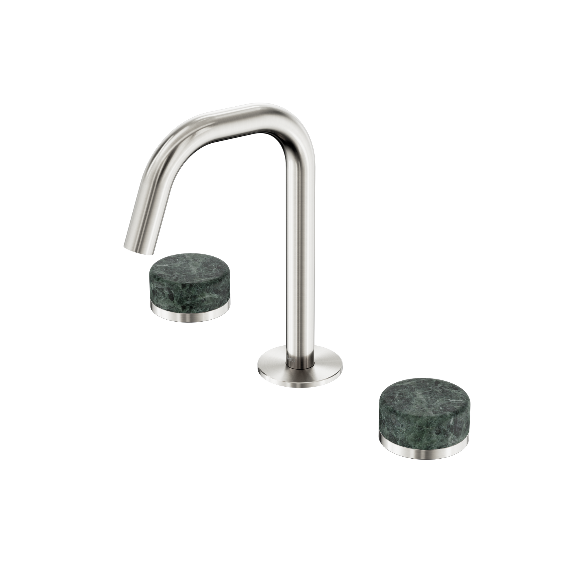 Serenity Basin Set Edge Spout With Verde Alpi Handle Brushed Nickel