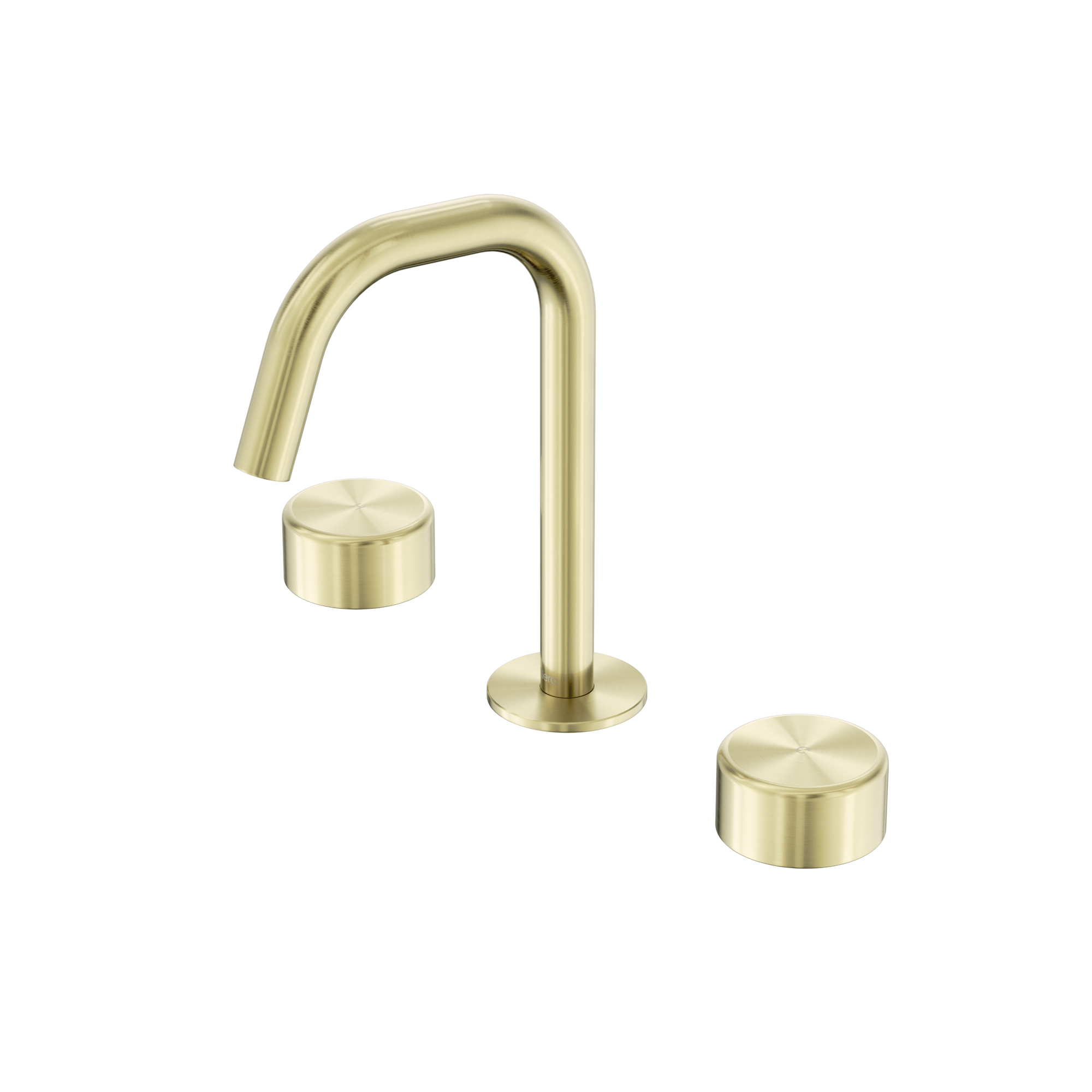 Serenity Basin Set Edge Spout With Metal Handle Brushed Gold