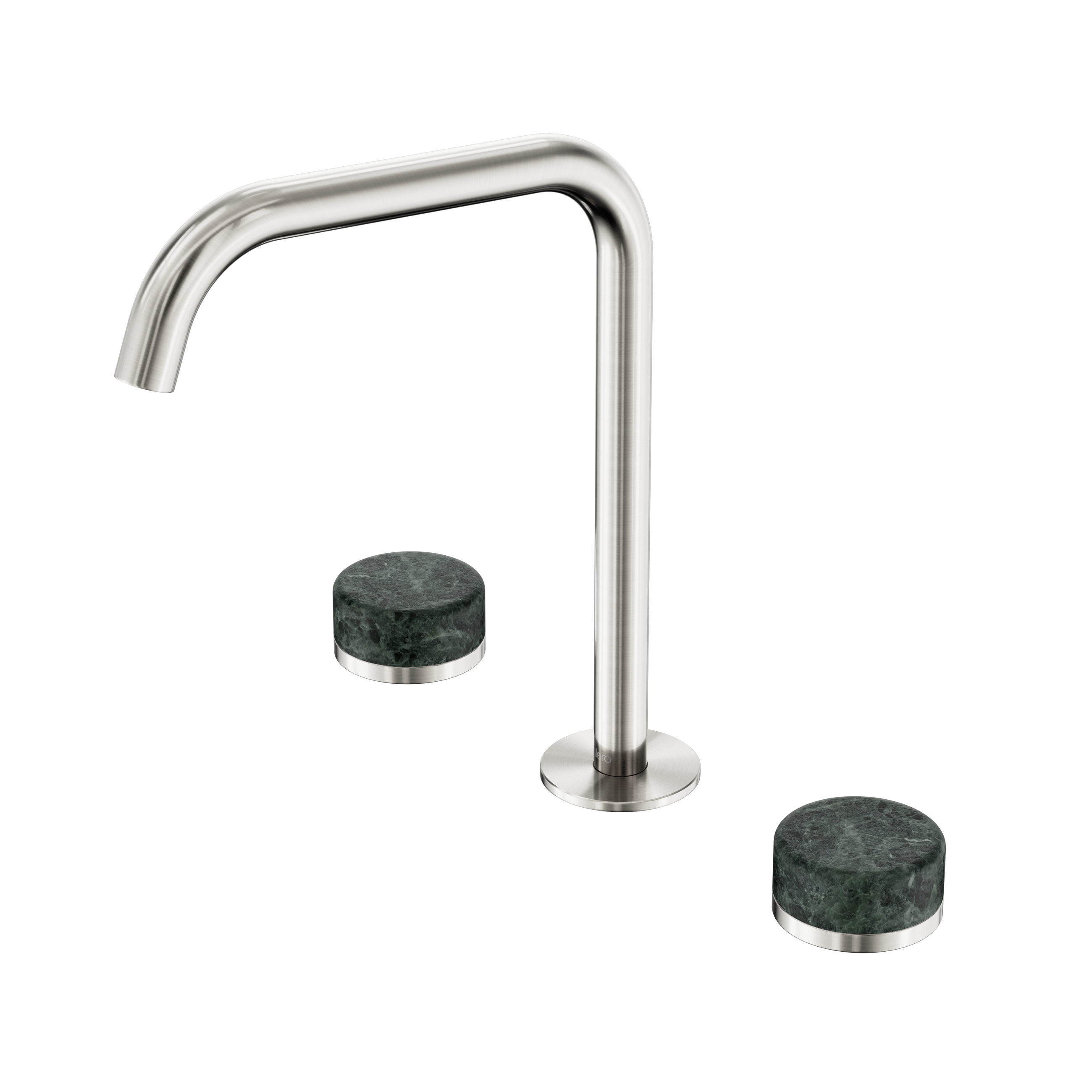 Serenity Bath/Kitchen Set Edge Spout With Verde Alpi Handle Brushed Nickel