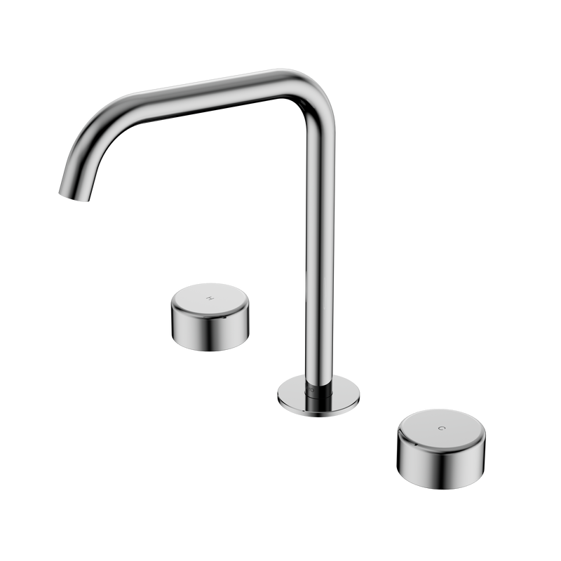 Serenity Bath/Kitchen Set Edge Spout With Metal Handle Chrome