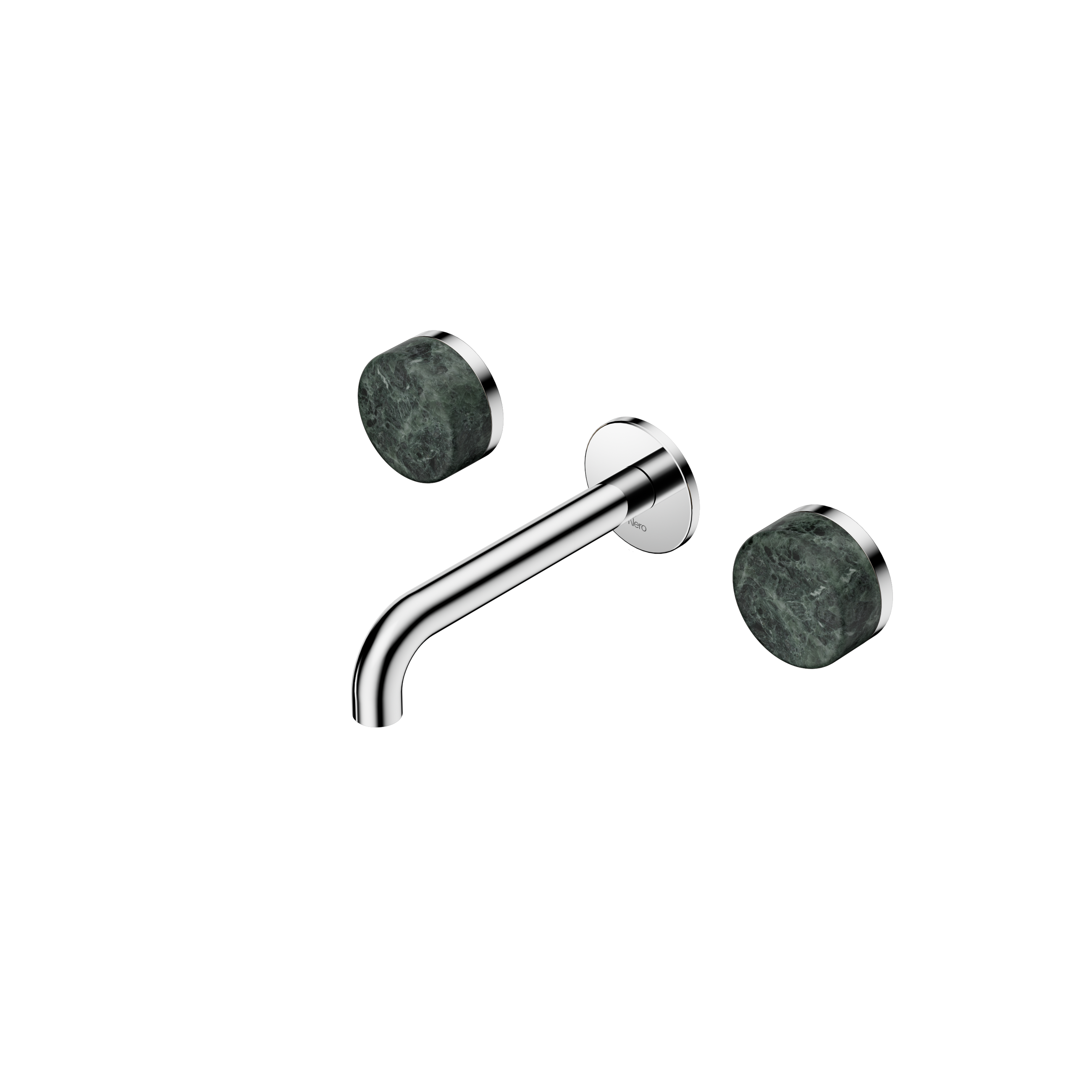 Serenity Wall Basin Set 160mm Spout With Verde Alpi Handle Chrome