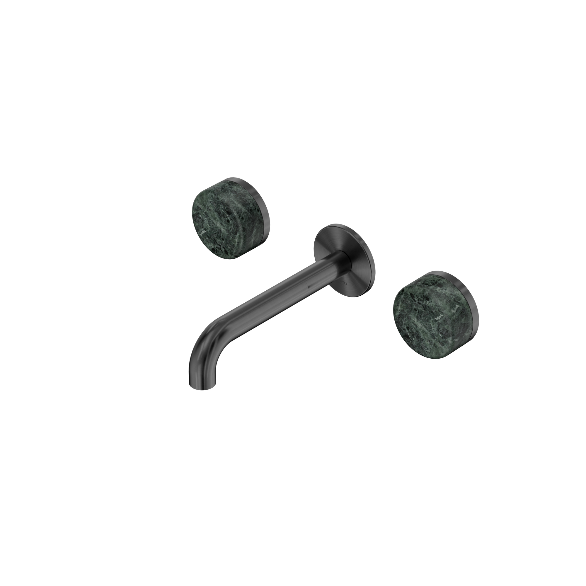 Serenity Wall Basin Set 160mm Spout With Verde Alpi Handle Gun Metal