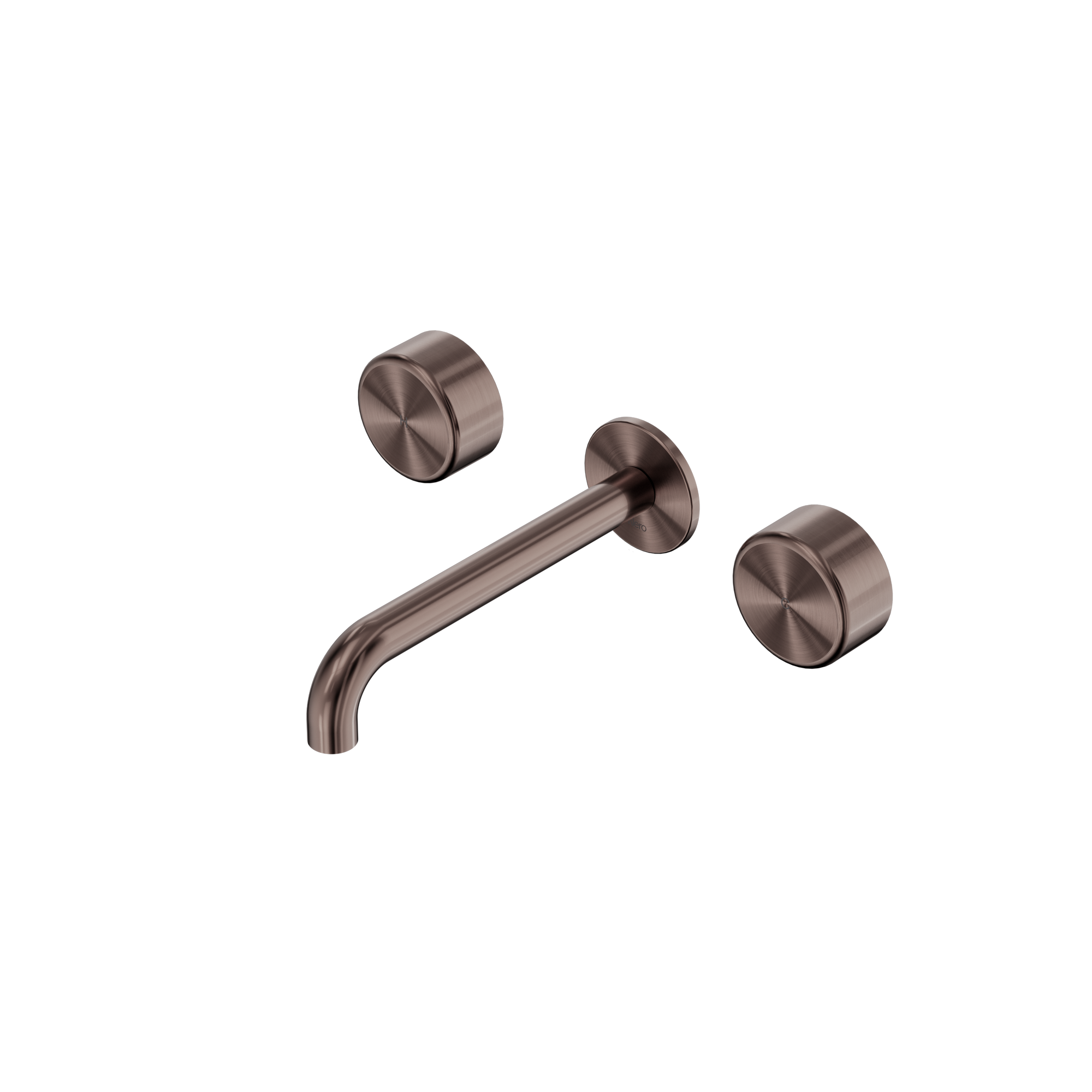 Serenity Wall Basin Set 160mm Spout With Metal Handle Brushed Bronze