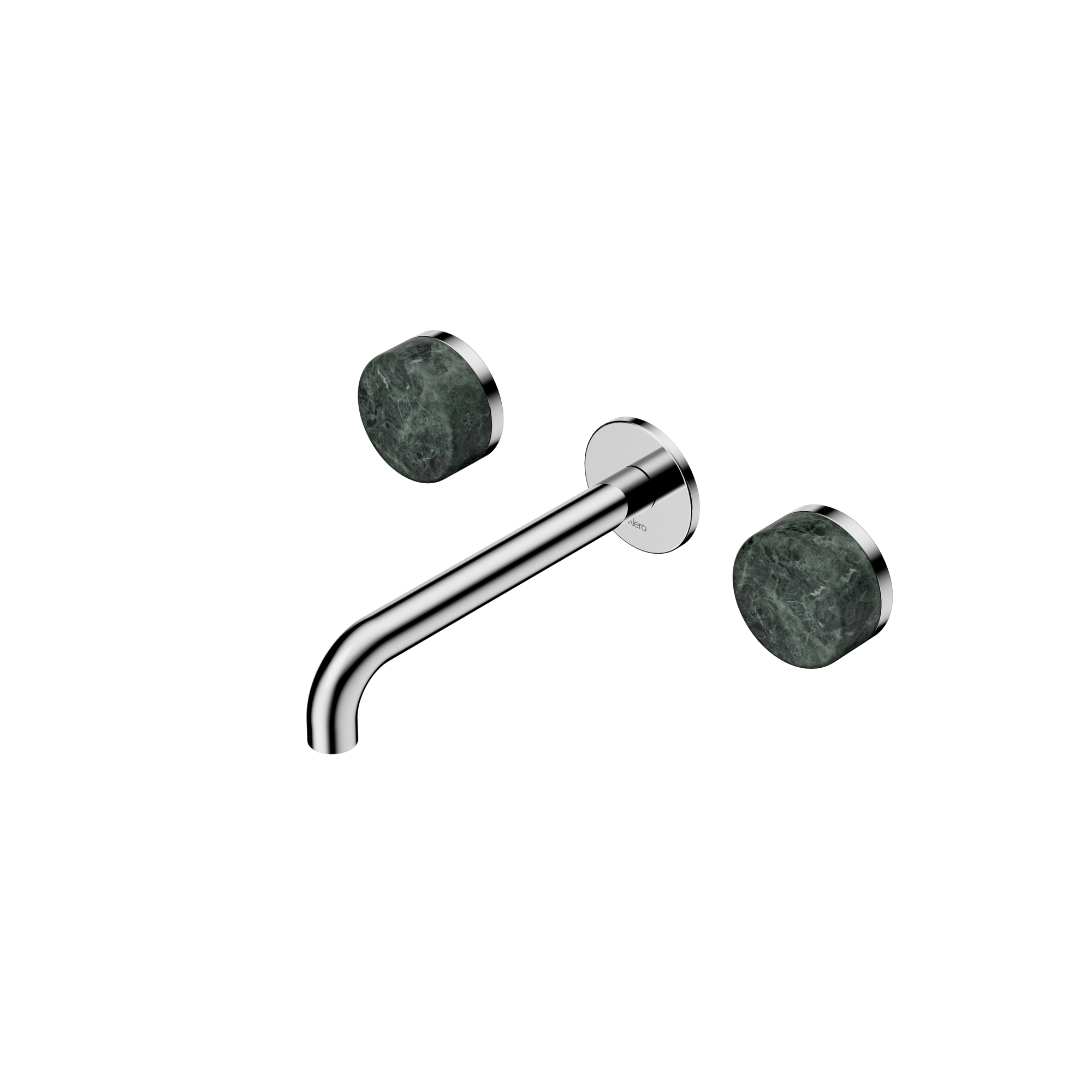 Serenity Wall Basin Set 185mm Spout With Verde Alpi Handle Chrome