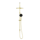 Serenity Twin Shower Brushed Gold