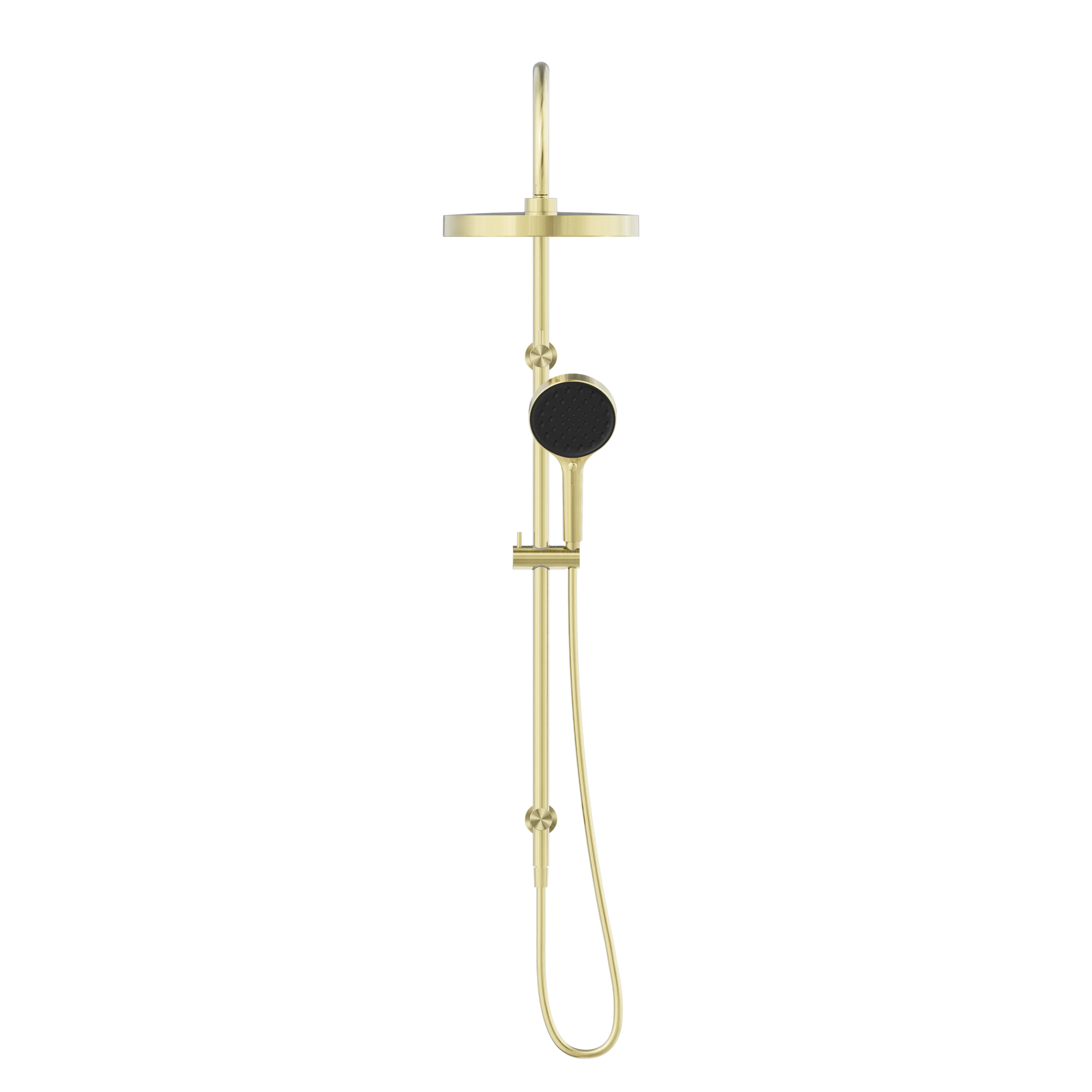 Serenity Twin Shower Brushed Gold