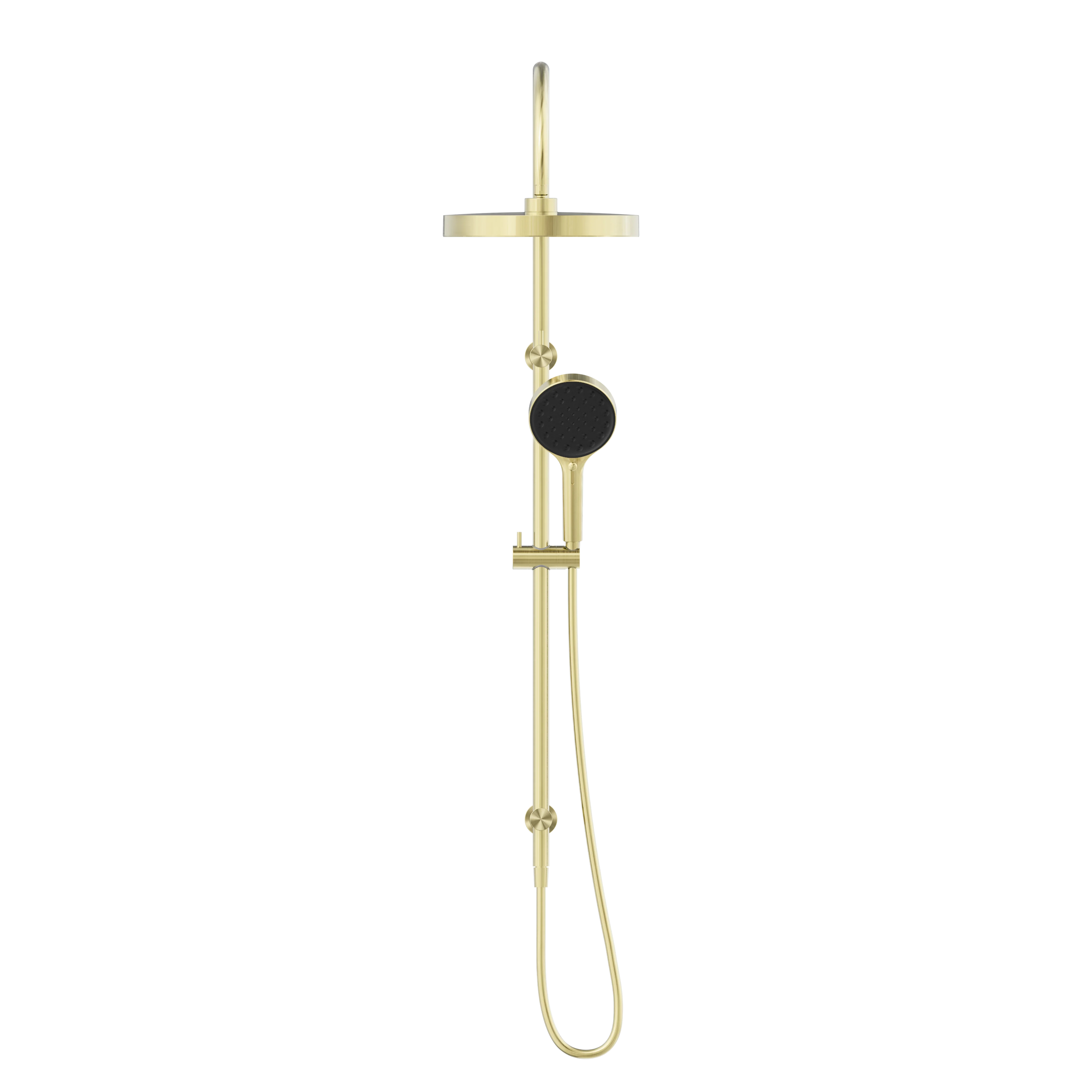 Serenity Twin Shower Brushed Gold
