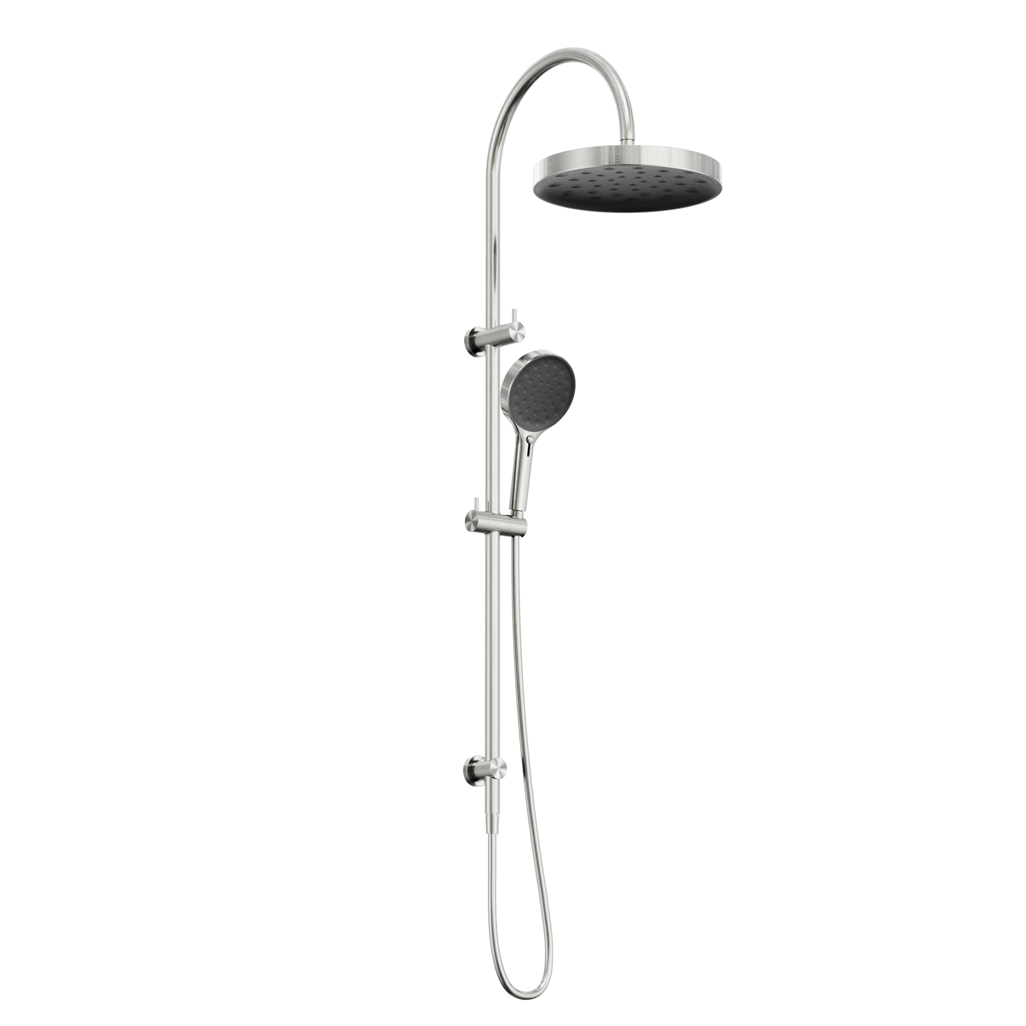 Serenity Twin Shower Brushed Nickel