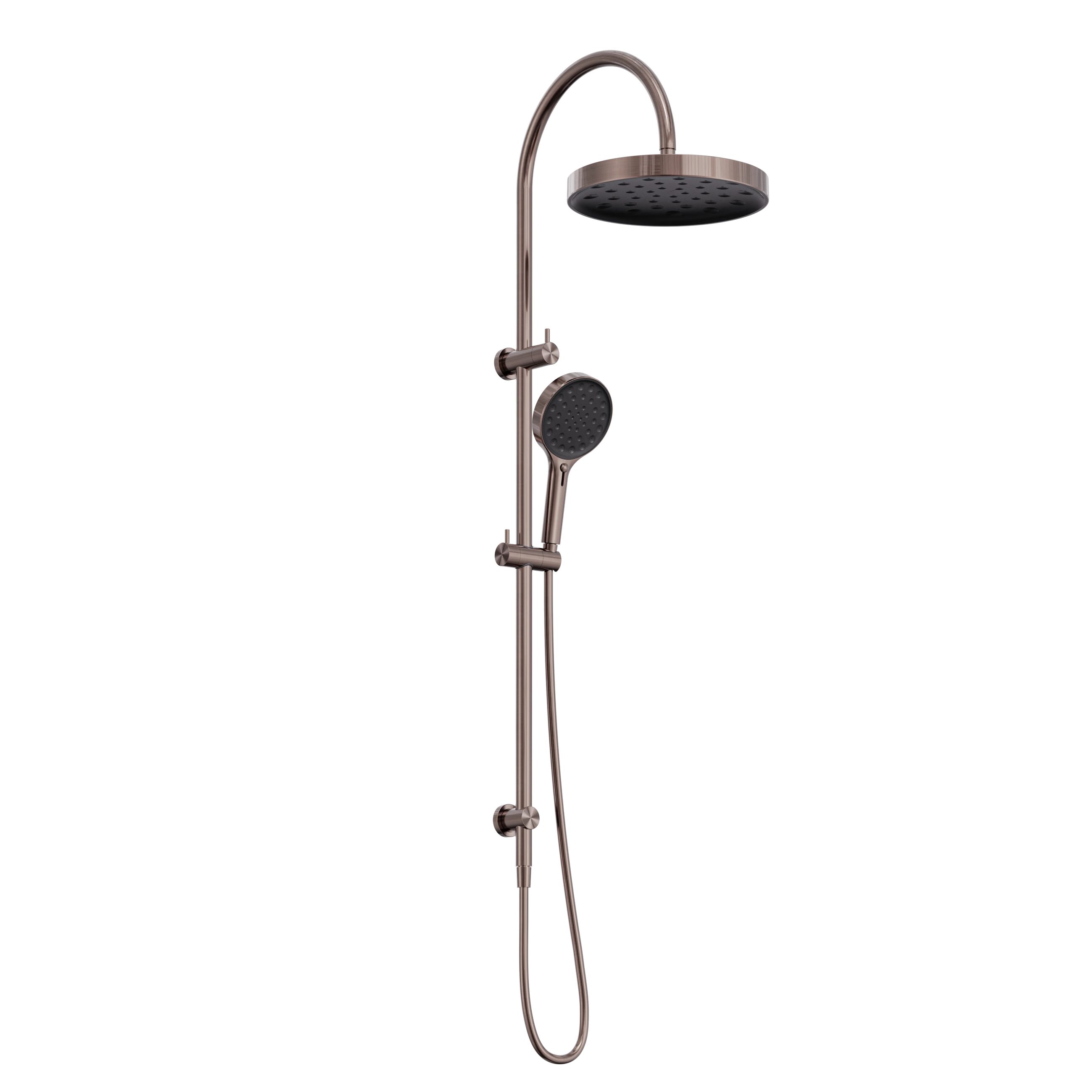 Serenity Twin Shower Brushed Bronze