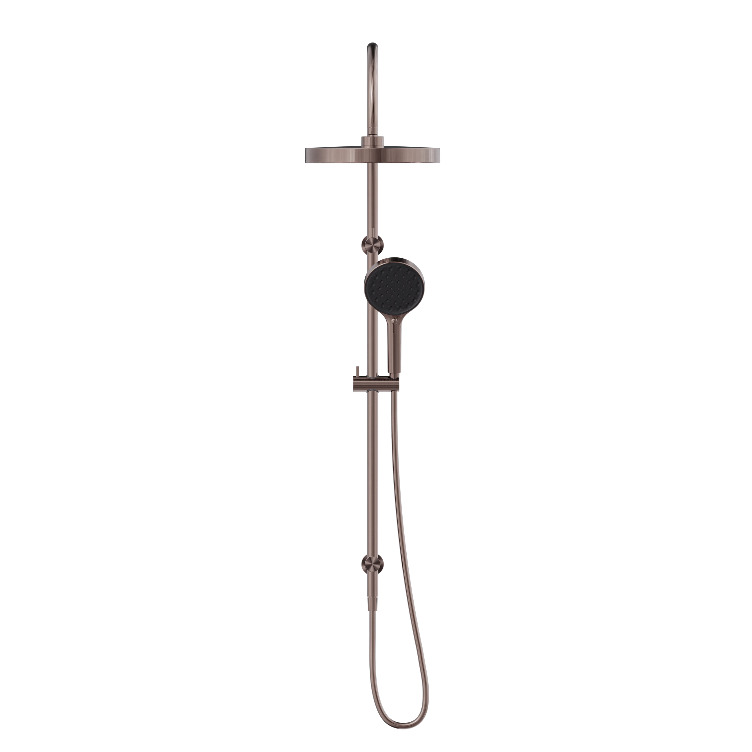 Serenity Twin Shower Brushed Bronze