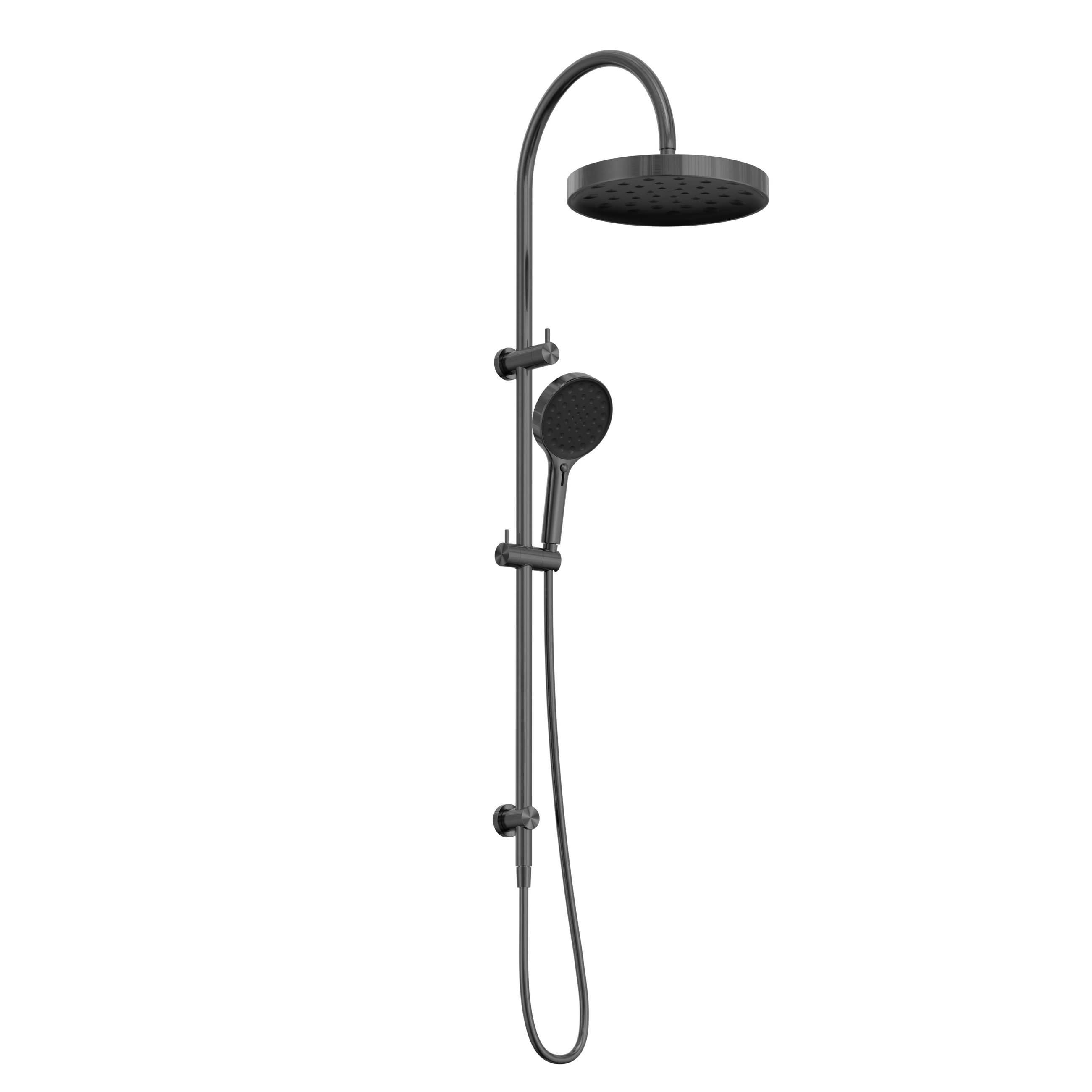 Serenity Twin Shower Gun Metal