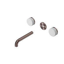 Serenity Wall Basin Set 160mm Spout With Carrara Handle Trim Kit Only Brushed Bronze