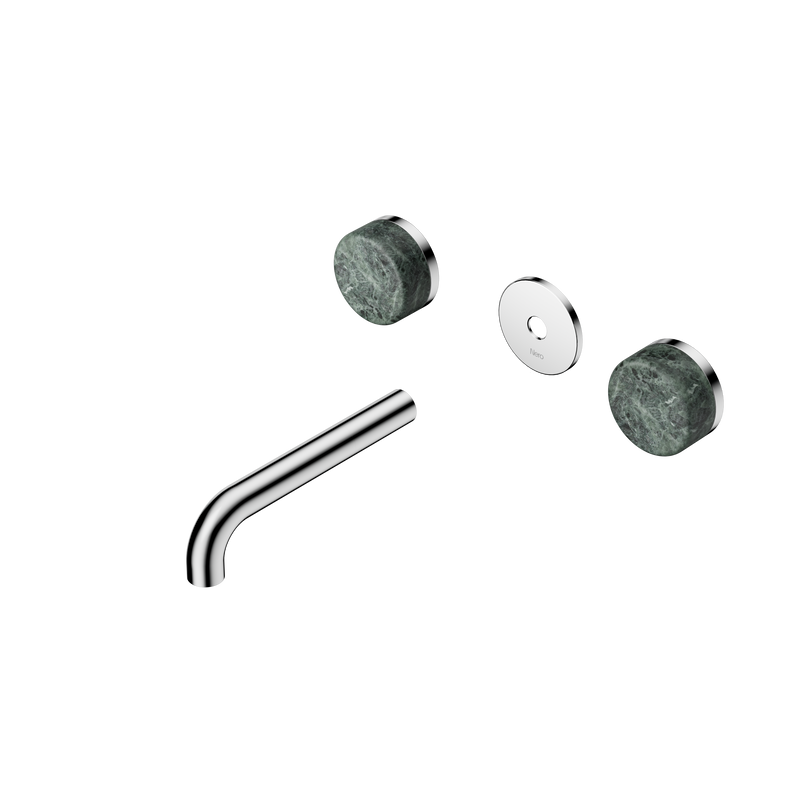 Serenity Wall Basin Set 160mm Spout With Verde Alpi Handle Trim Kit Only Chrome