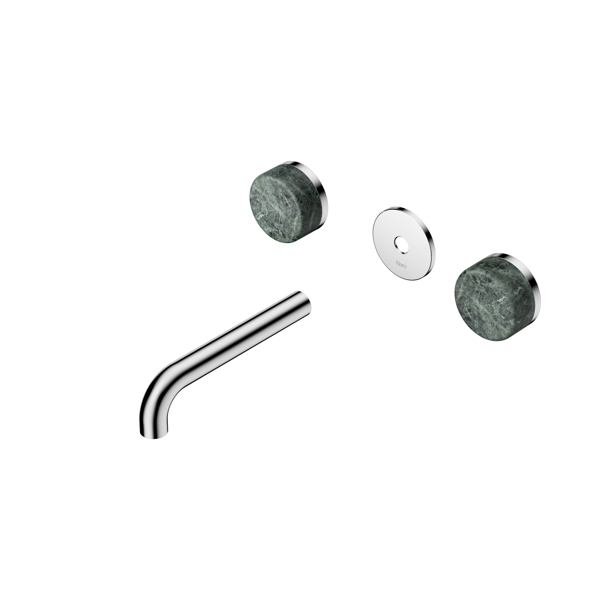 Serenity Wall Basin Set 160mm Spout With Verde Alpi Handle Trim Kit Only Chrome