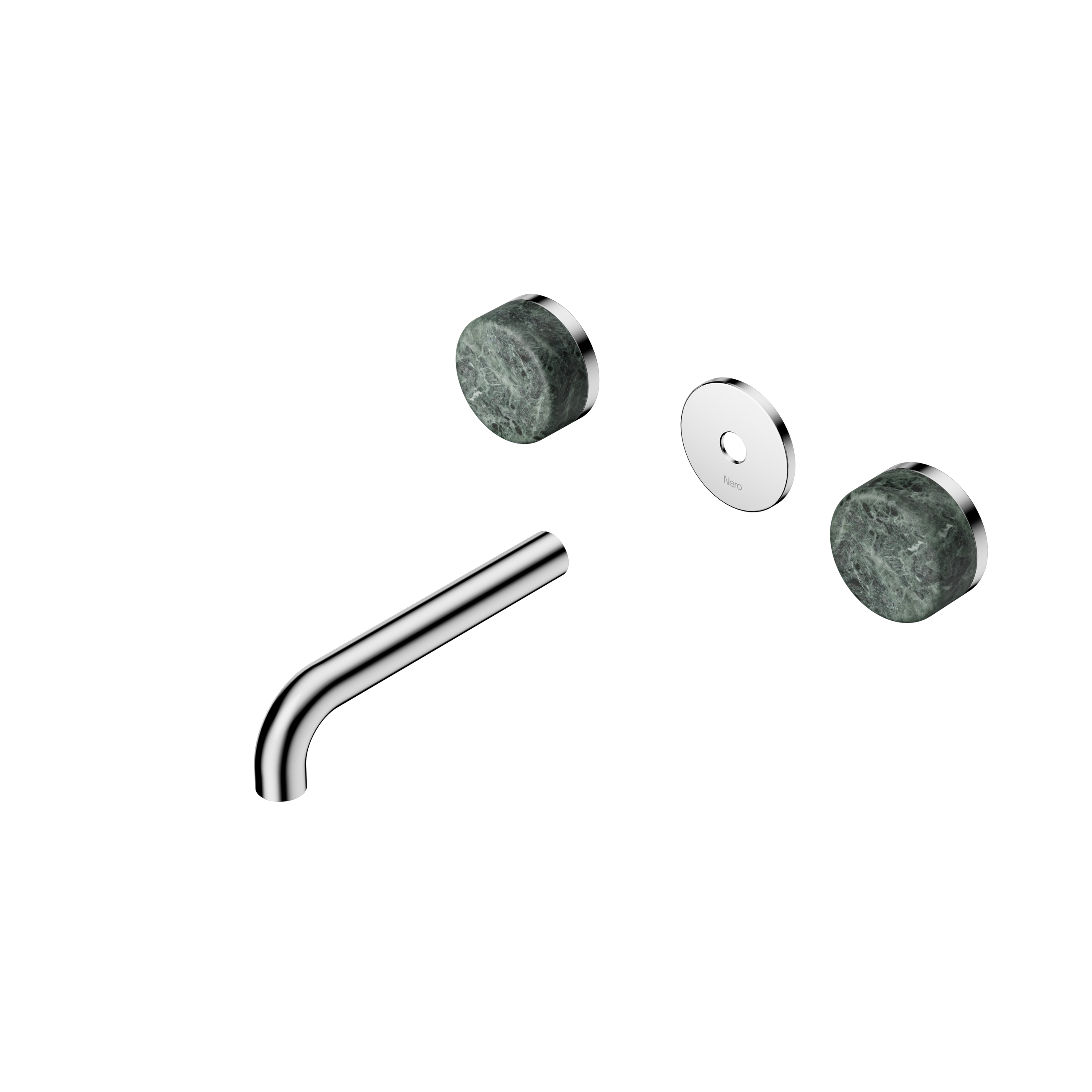 Serenity Wall Basin Set 160mm Spout With Verde Alpi Handle Trim Kit Only Chrome