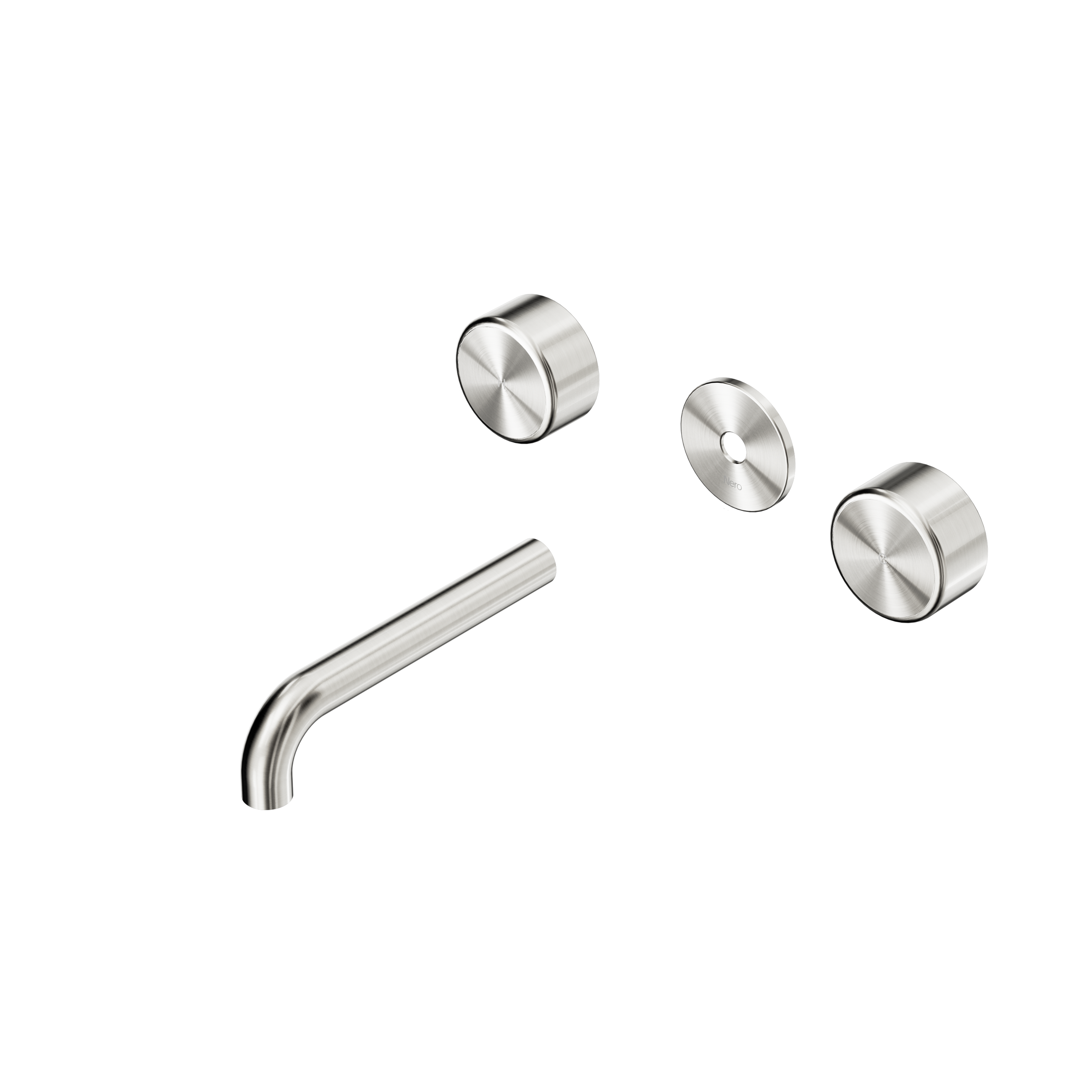 Serenity Wall Basin Set 160mm Spout With Metal Handle Trim Kit Only Brushed Nickel