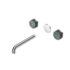 Serenity Wall Basin Set 185mm Spout With Verde Alpi Handle Trim Kit Only Chrome