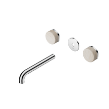 Serenity Wall Basin Set 185mm Spout With Rome Travertine Handle Trim Kit Only Chrome