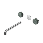 Serenity Wall Basin Set 220mm Spout With Verde Alpi Handle Trim Kit Only Chrome