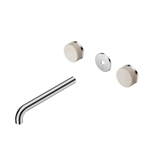 Serenity Wall Basin Set 220mm Spout With Rome Travertine Handle Trim Kit Only Chrome