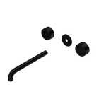 Serenity Wall Basin Set 220mm Spout With Metal Handle Trim Kit Only Matte Black