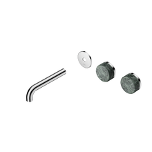 Serenity Wall Basin Set 160mm Offset Spout With Verde Alpi Handle Trim Kit Only Chrome