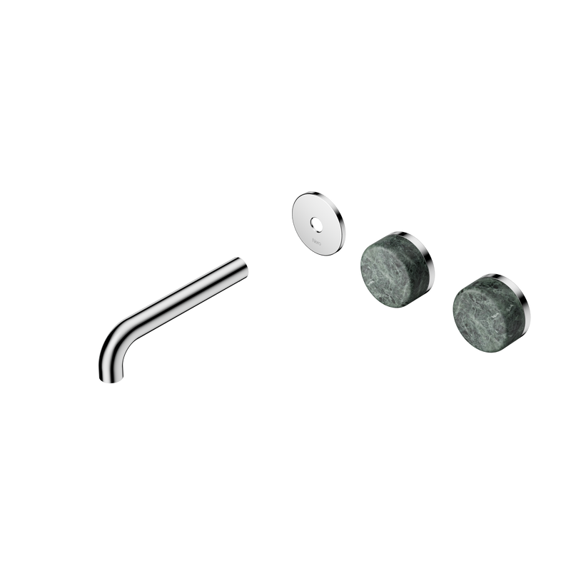 Serenity Wall Basin Set 160mm Offset Spout With Verde Alpi Handle Trim Kit Only Chrome