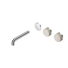 Serenity Wall Basin Set 160mm Offset Spout With Rome Travertine Handle Trim Kit Only Chrome