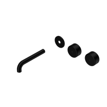 Serenity Wall Basin Set 160mm Offset Spout With Metal Handle Trim Kit Only Matte Black