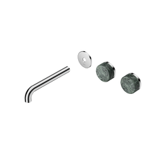 Serenity Wall Basin Set 185mm Offset Spout With Verde Alpi Handle Trim Kit Only Chrome