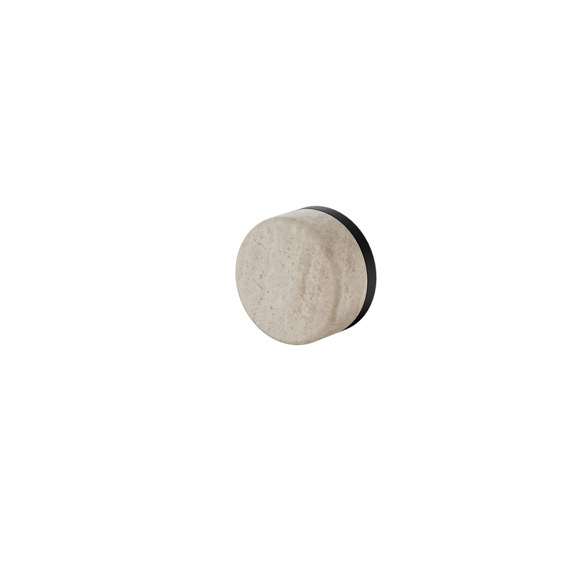 Serenity Progressive Shower Mixer With Rome Travertine Handle Matte Black