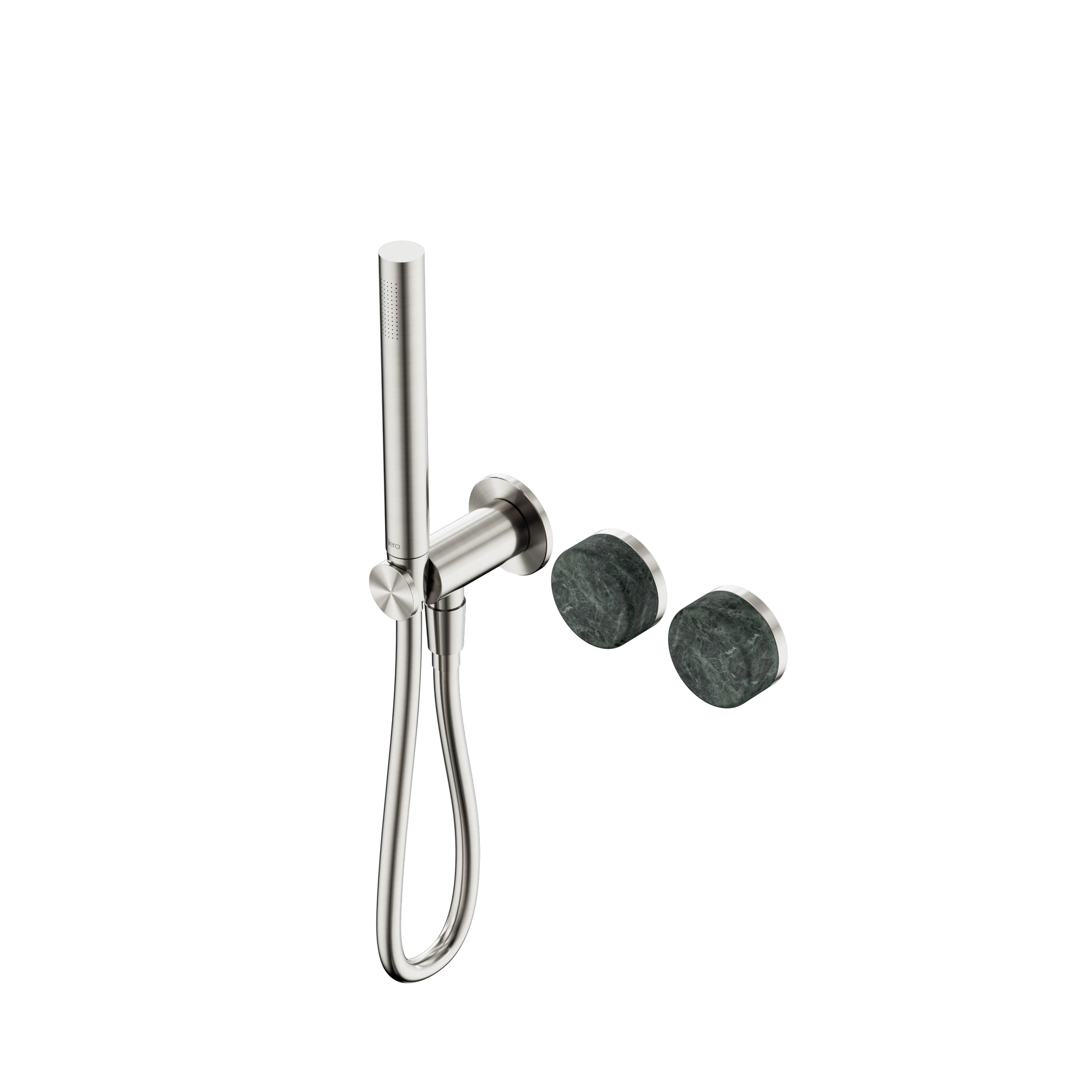 Serenity Progressive Shower System With Verde Alpi Handle And Slim Shower Brushed Nickel