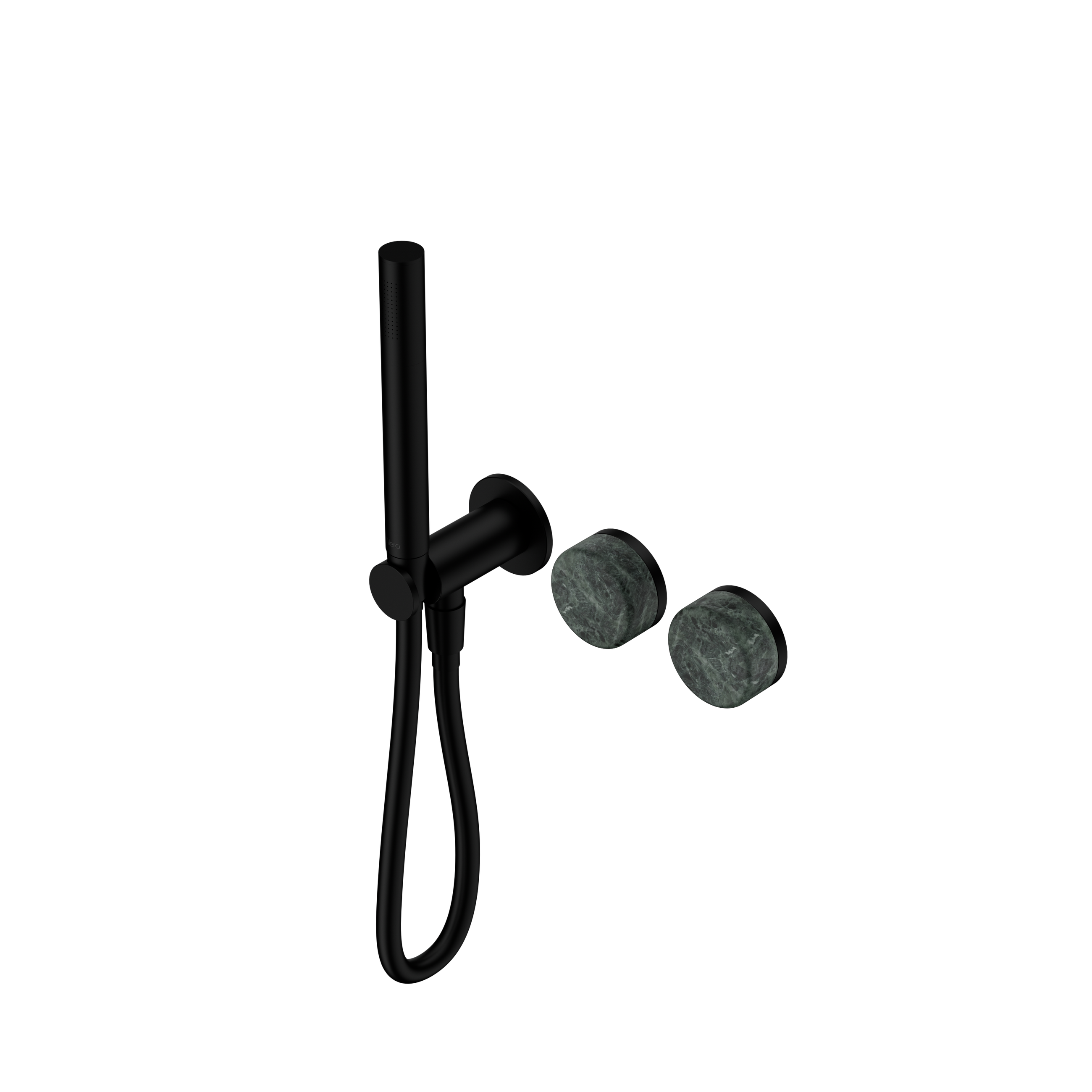 Serenity Progressive Shower System With Verde Alpi Handle And Slim Shower Matte Black