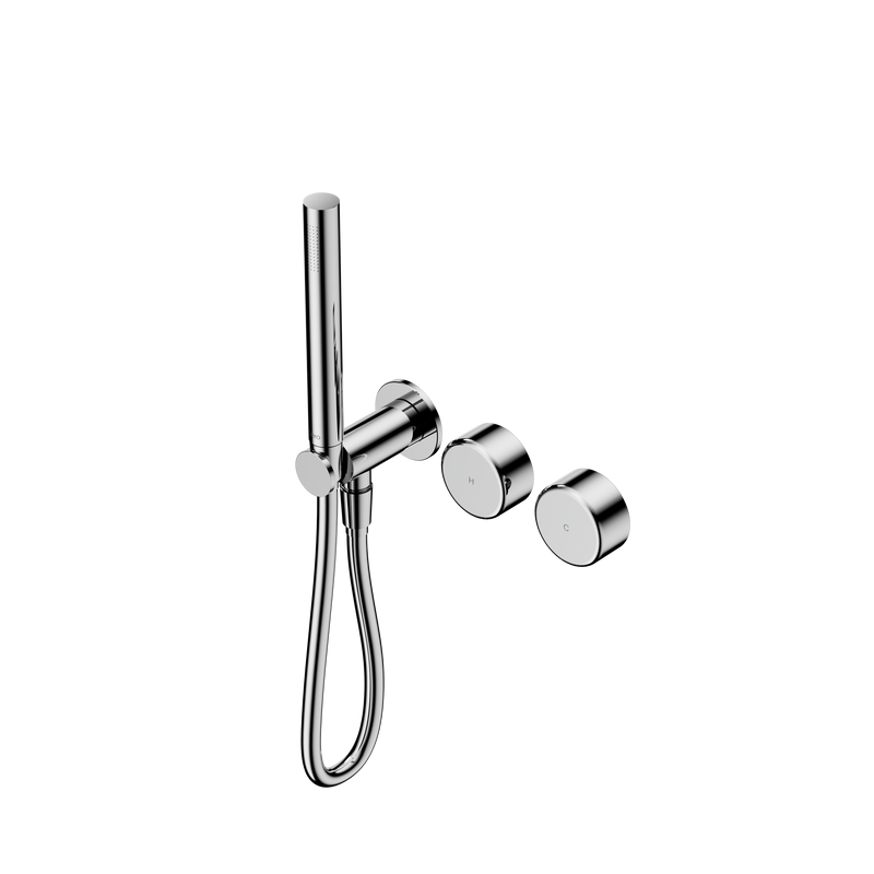 Serenity Progressive Shower System With Metal Handle And Slim Shower Chrome