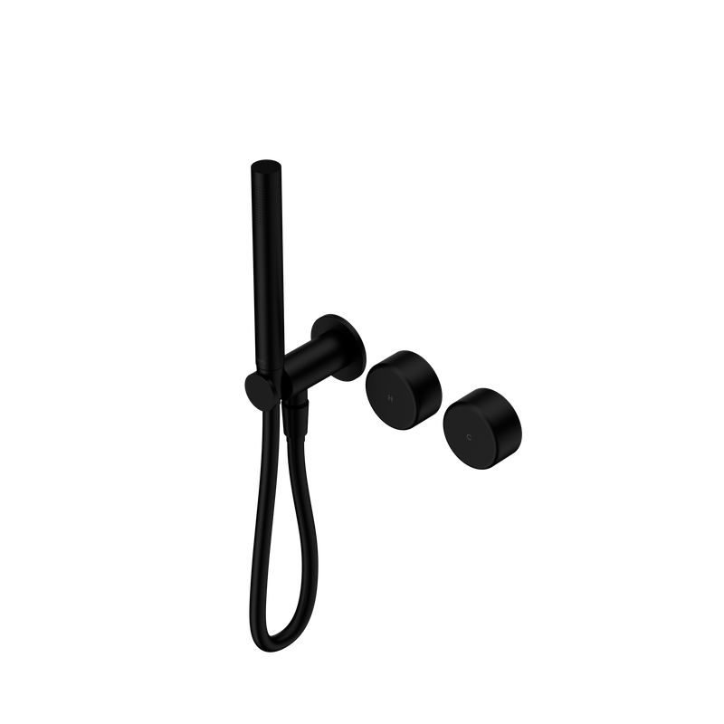 Serenity Progressive Shower System With Metal Handle And Slim Shower Matte Black